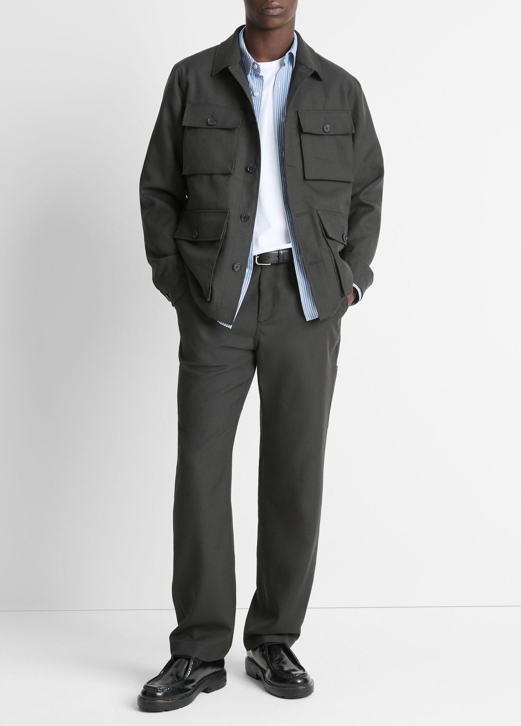 Italian Tropical Wool Field Jacket Product Image