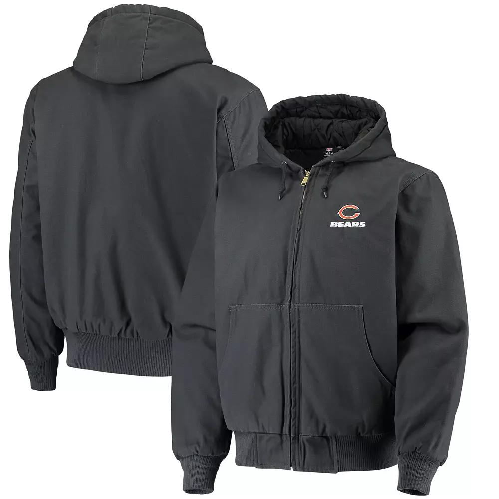 Men's Dunbrooke Navy Chicago Bears Dakota Cotton Canvas Hooded Jacket,  Product Image