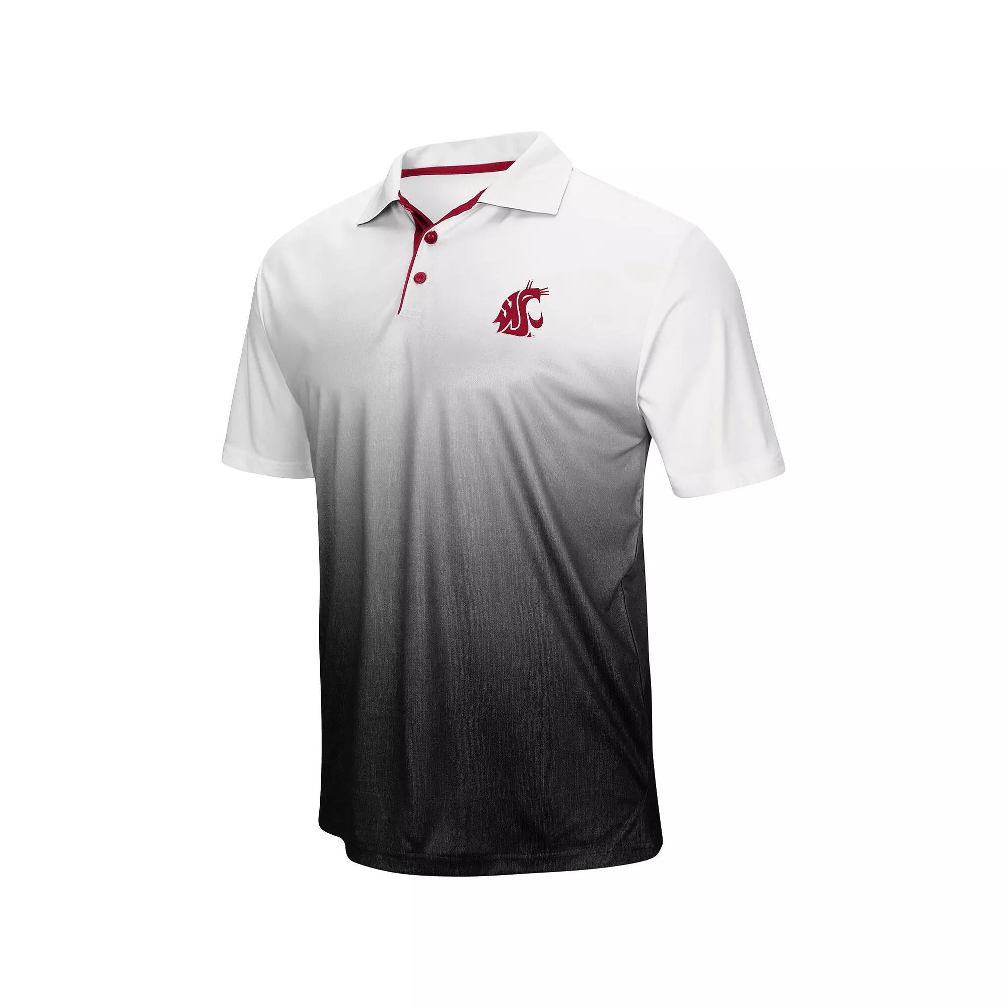 Men's Colosseum Gray Washington State Cougars Magic Team Logo Polo, Size: 3XL, Wsc Grey Product Image