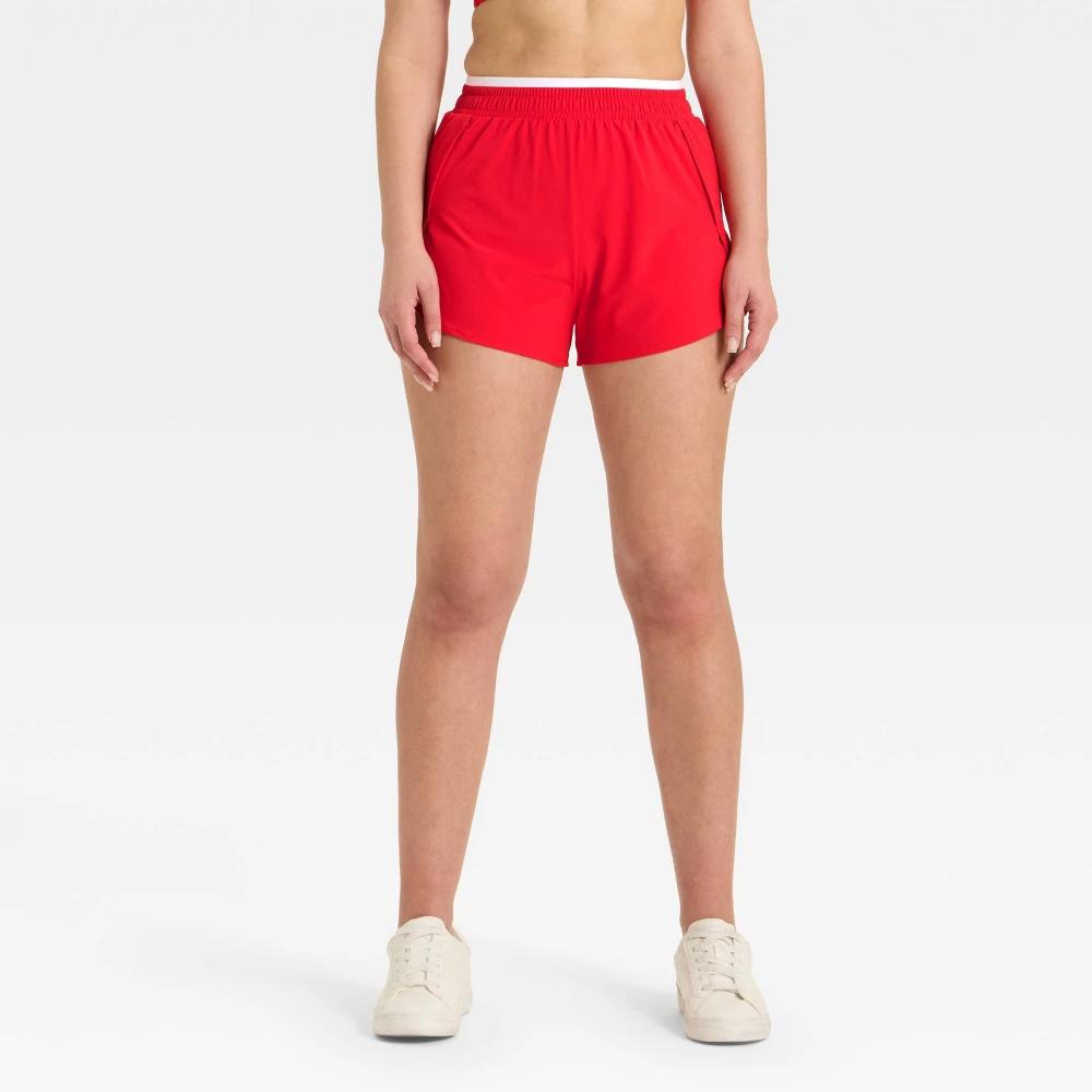 Women's 3" High-Rise Laser Cut Shorts - All In Motion™ Product Image