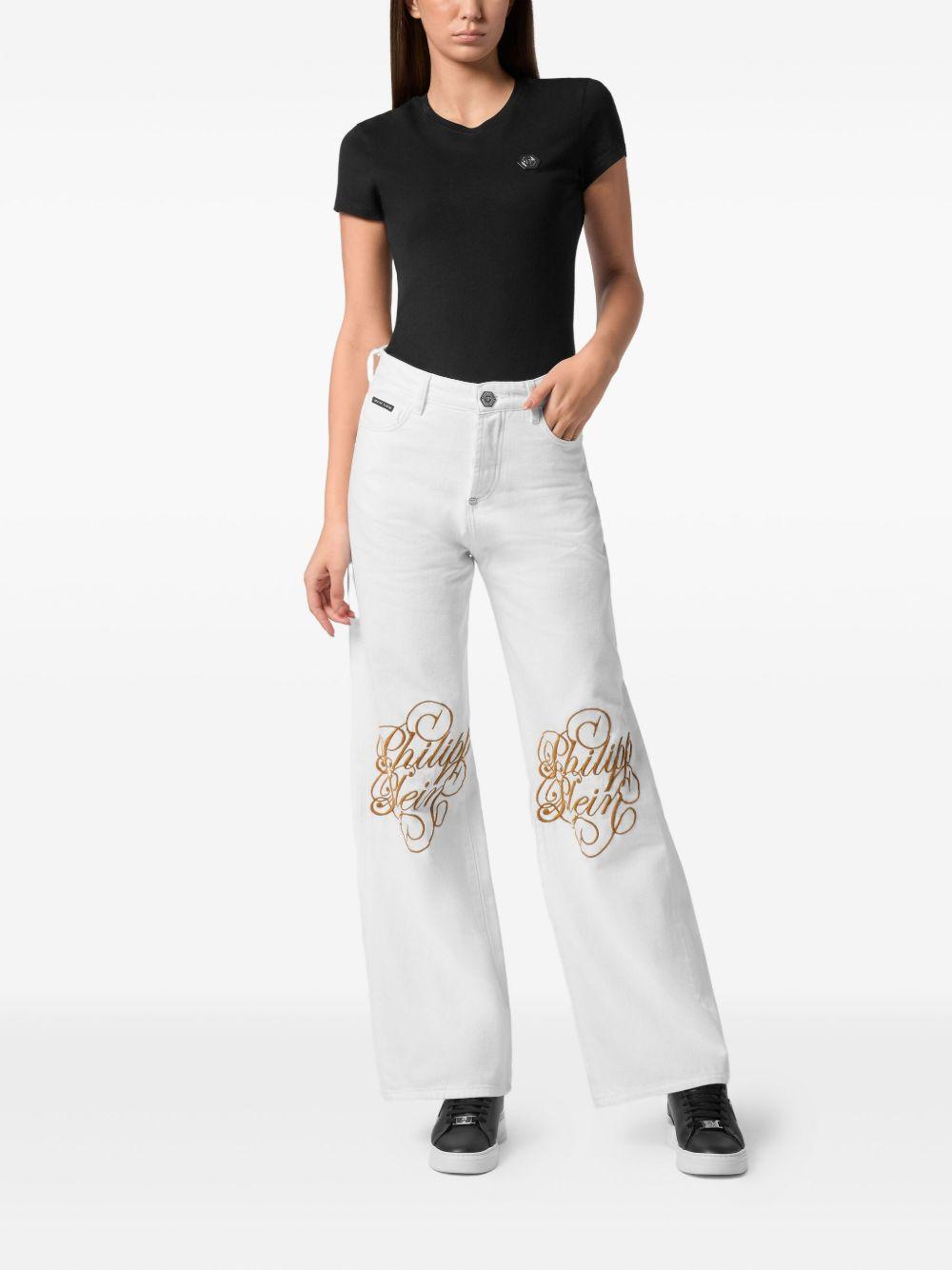 logo-embroidered jeans Product Image