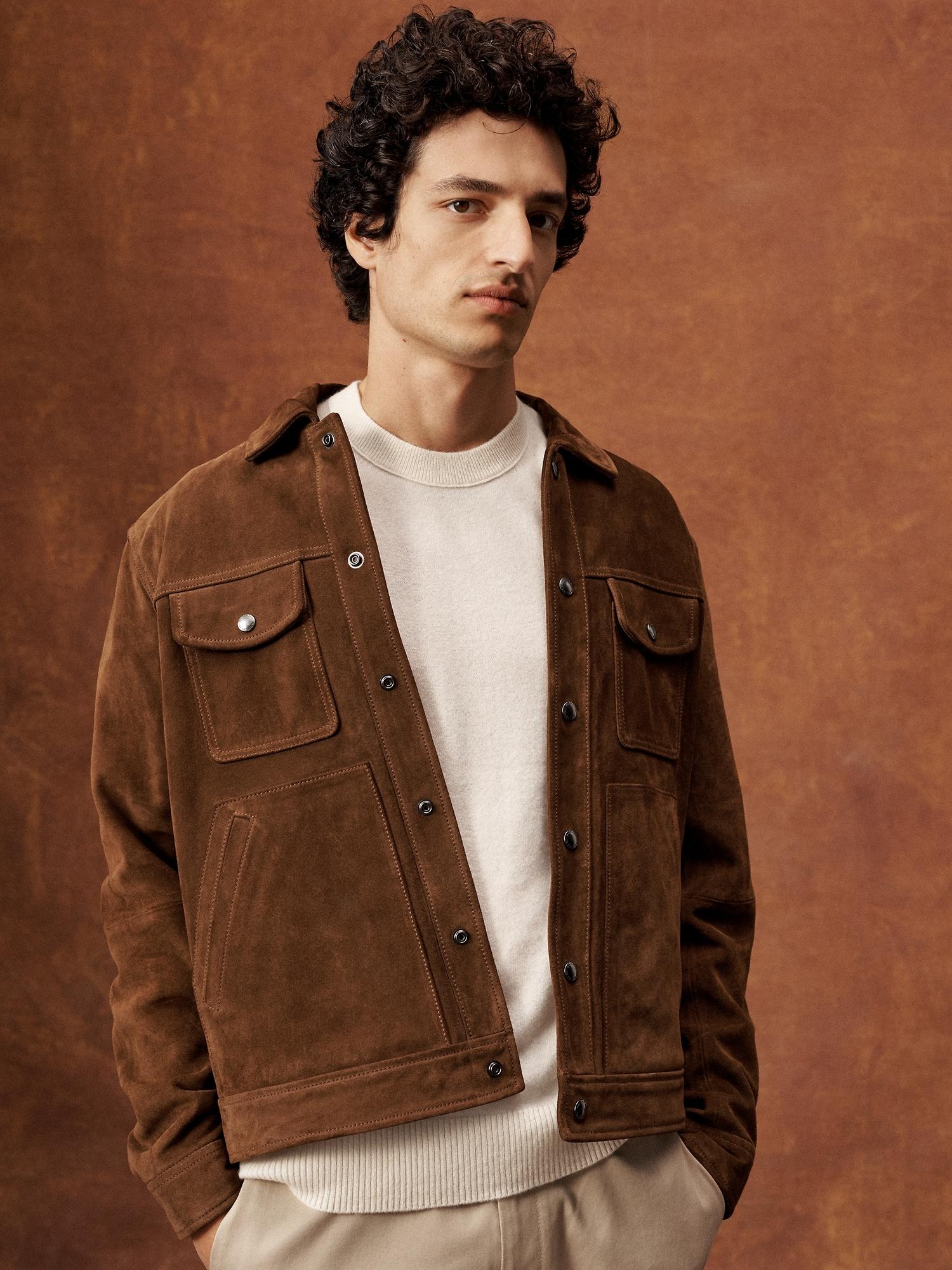 Suede Trucker Jacket Product Image