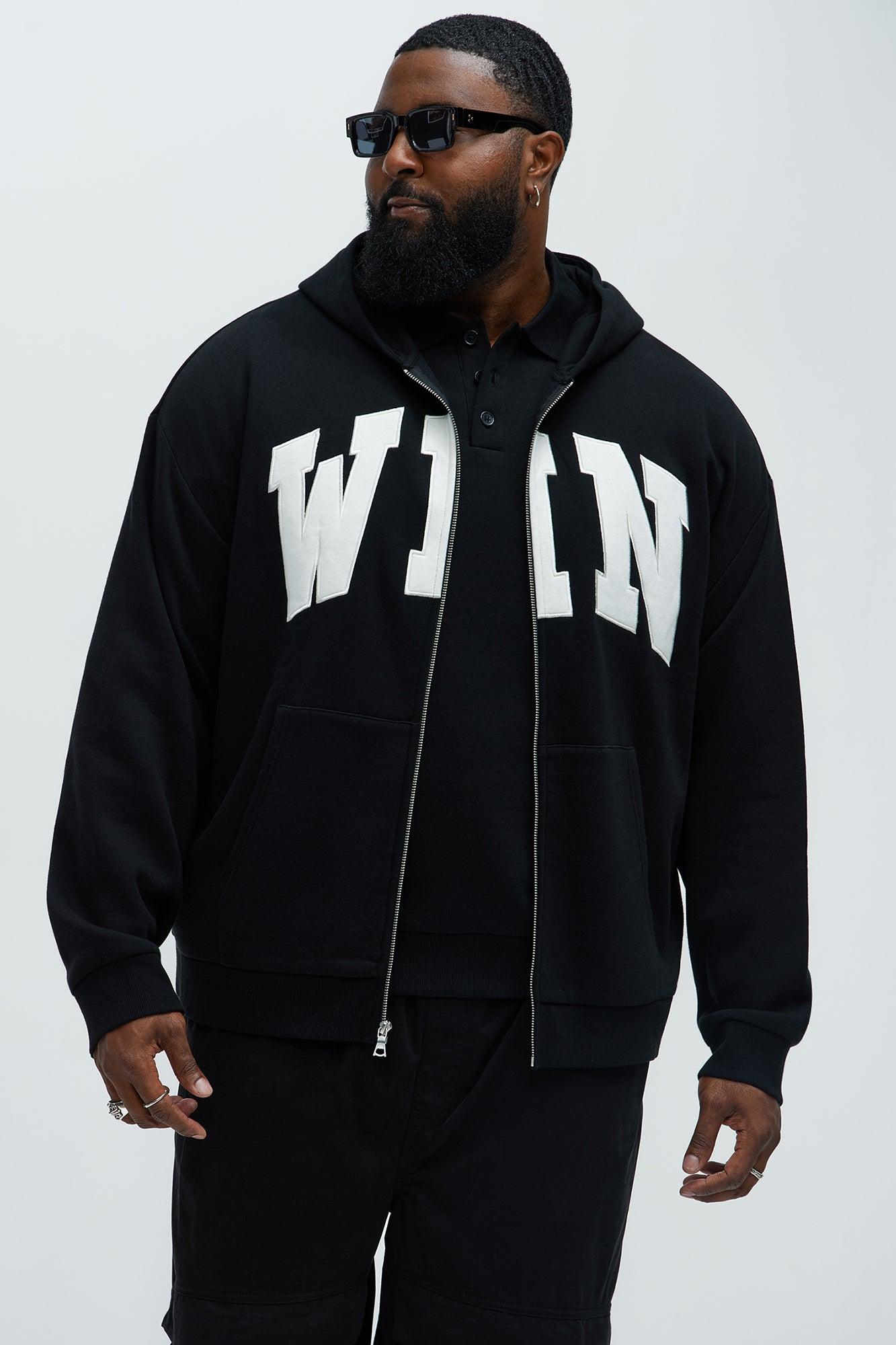 Tyson Winning Patched Zip Hoodie - Black Product Image