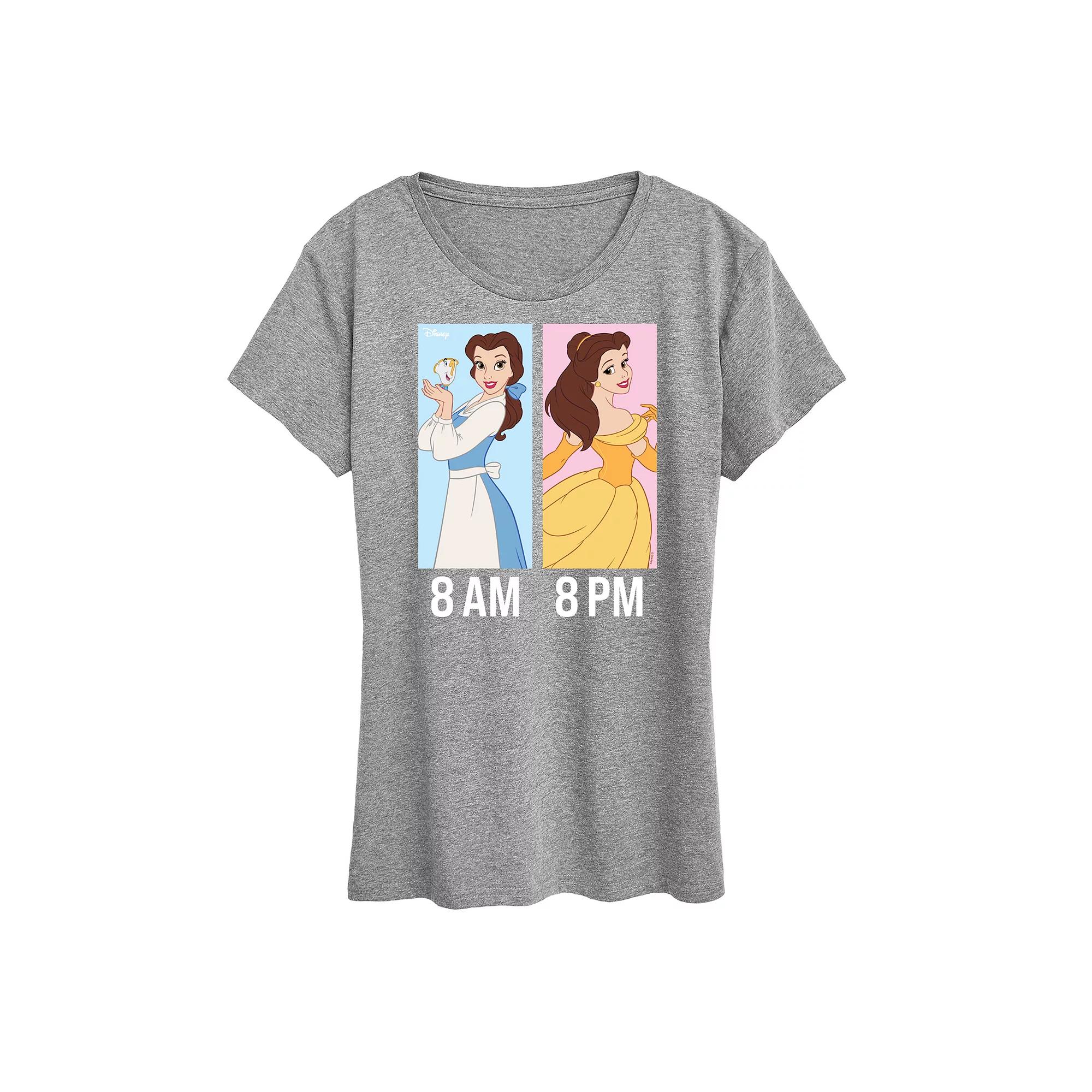 Disney Princess Belle Women's AM to PM Graphic Tee,  Product Image