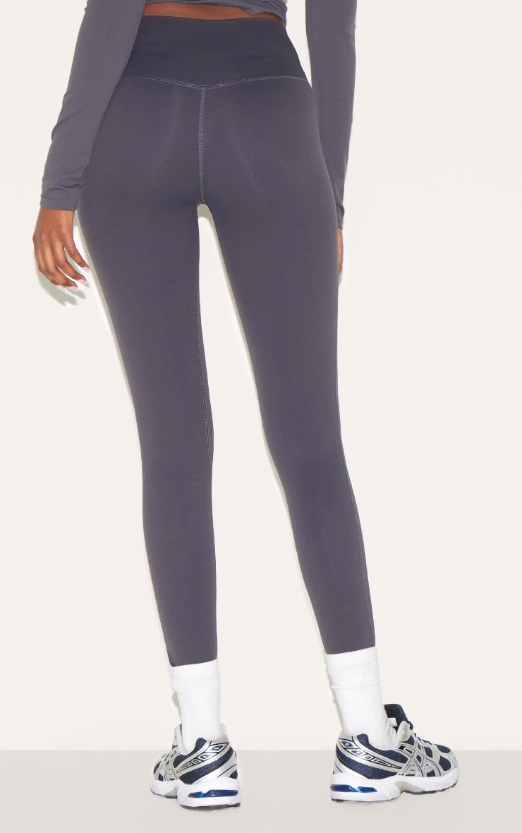 Dark Charcoal Ultimate Sculpt High Waist Gym Leggings Product Image