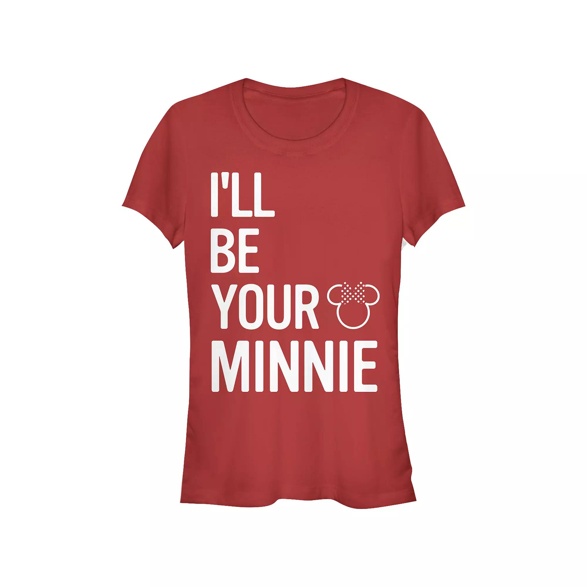 Disney's Minnie Mouse I'll Be Your Minnie Mouse Juniors' Graphic Tee, Women's,  Product Image