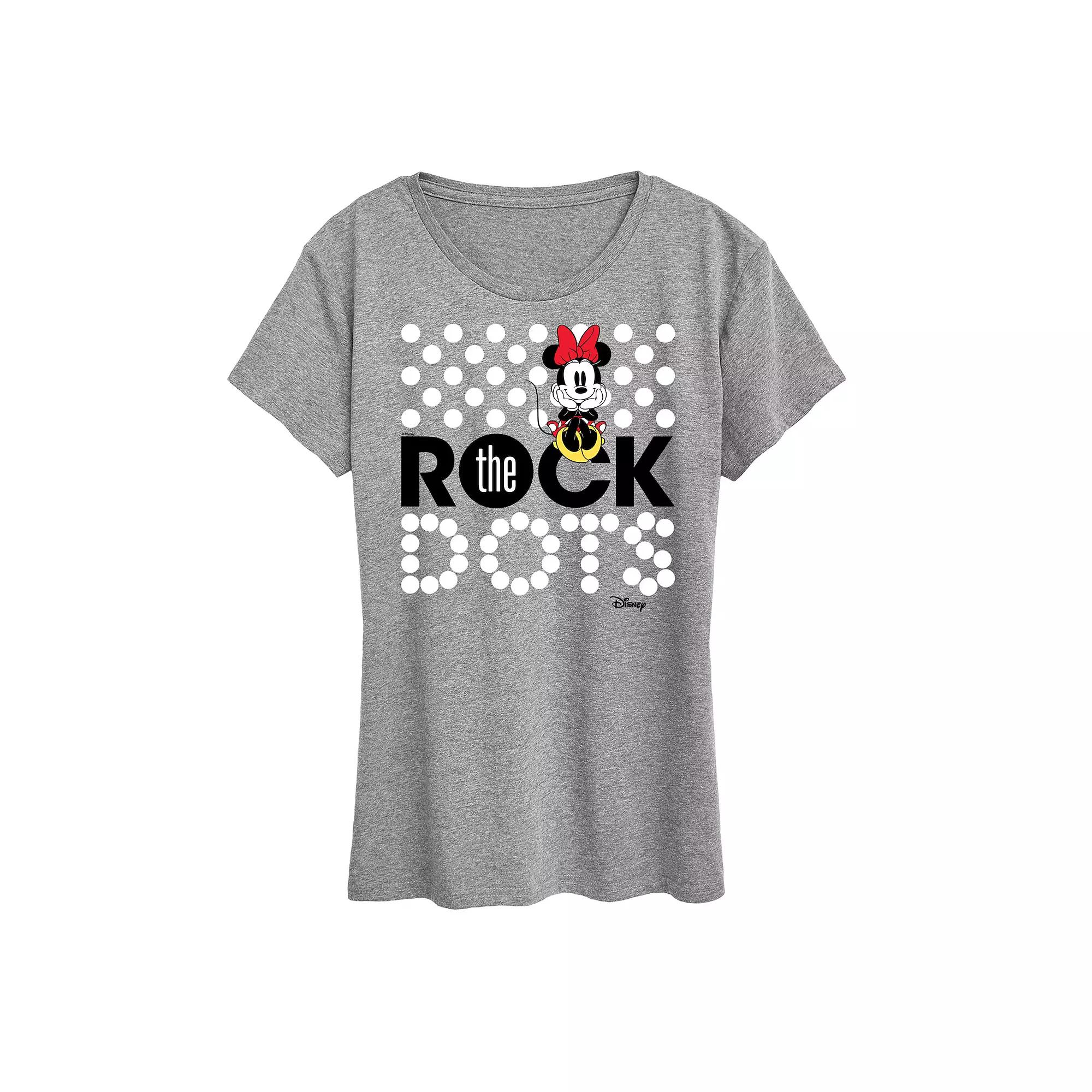 Disney's Minnie Mouse Rock The Dots Graphic Tee, Women's,  Product Image