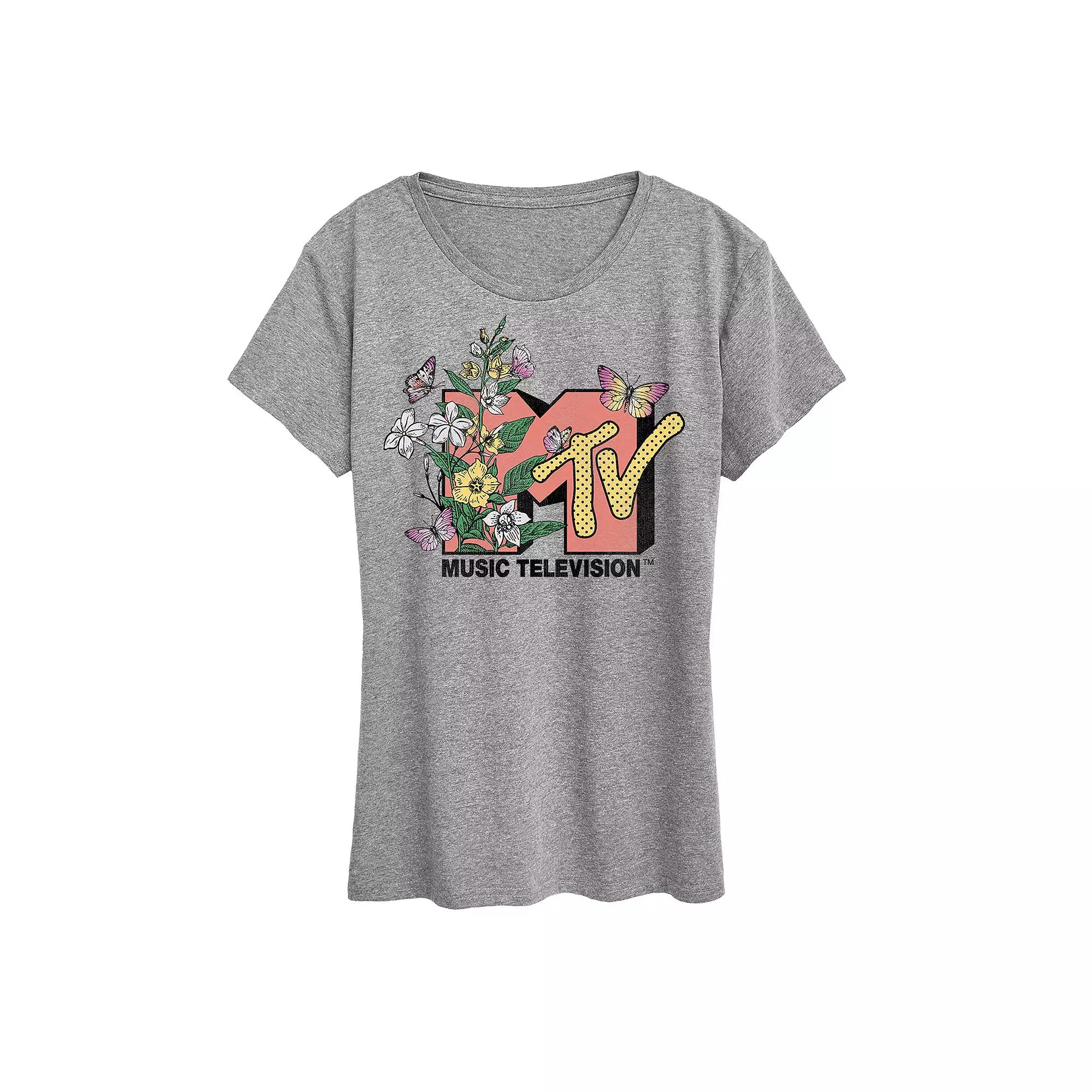 Women's MTV Botanical Art Graphic Tee,  Product Image