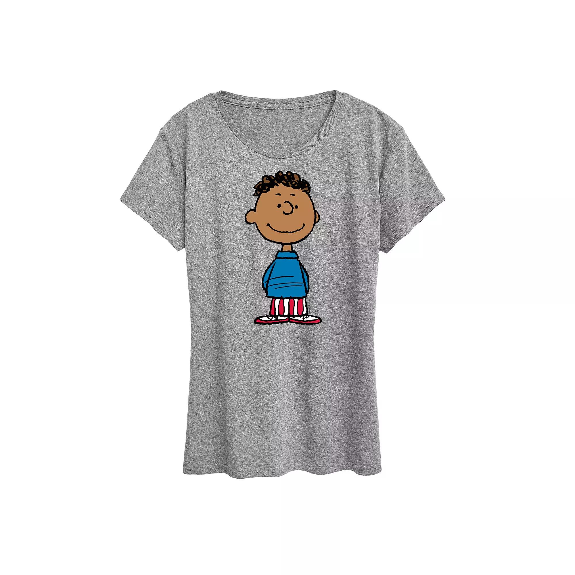 Women's Peanuts Franklin American Flag Graphic Tee,  Product Image