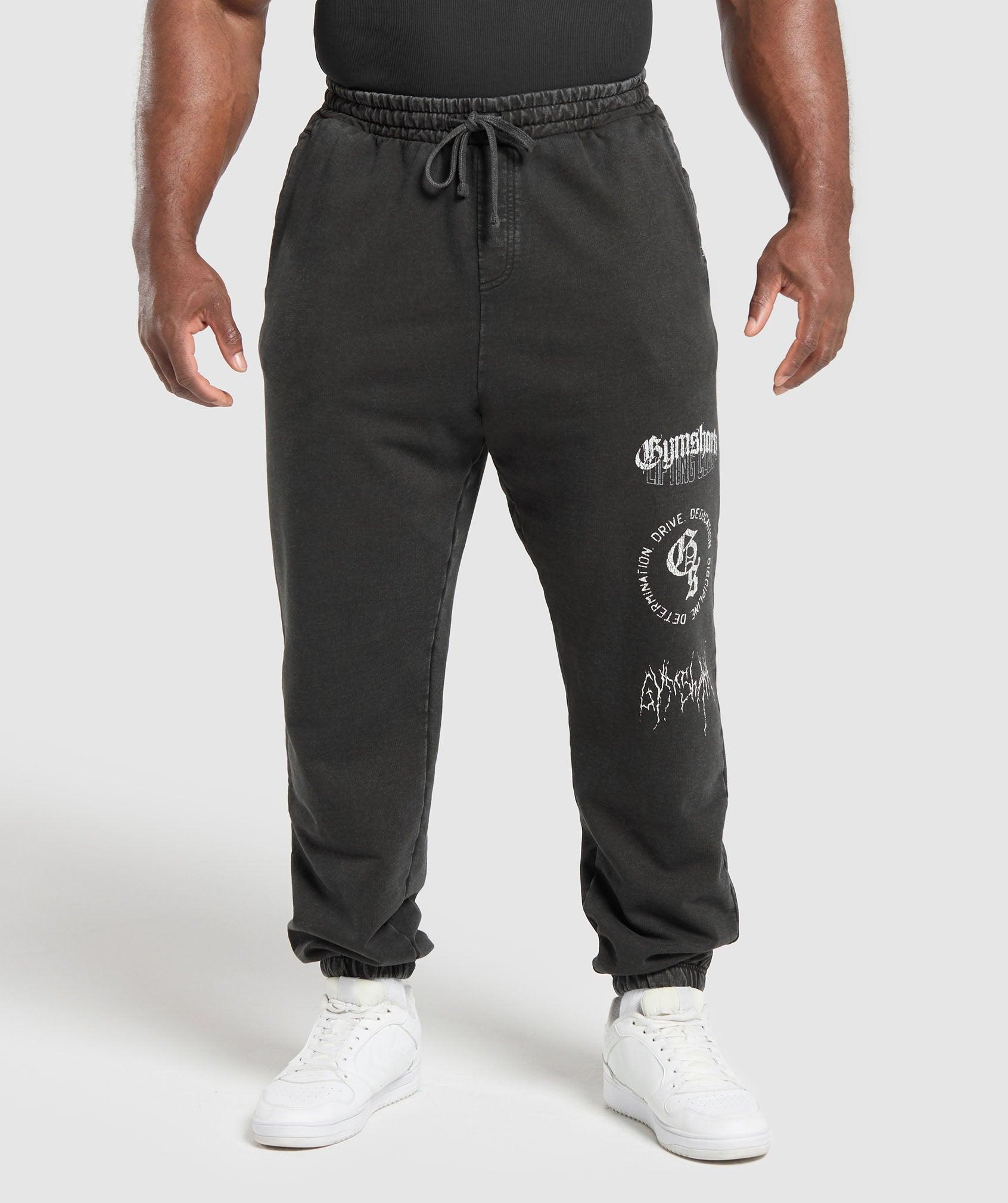 Distressed Graphic Joggers Product Image