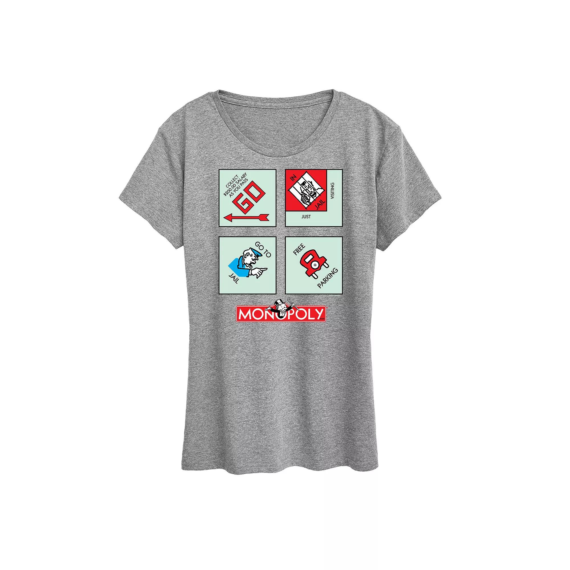 Women's Monopoly Corner Squares Graphic Tee by Hasbro,  Product Image