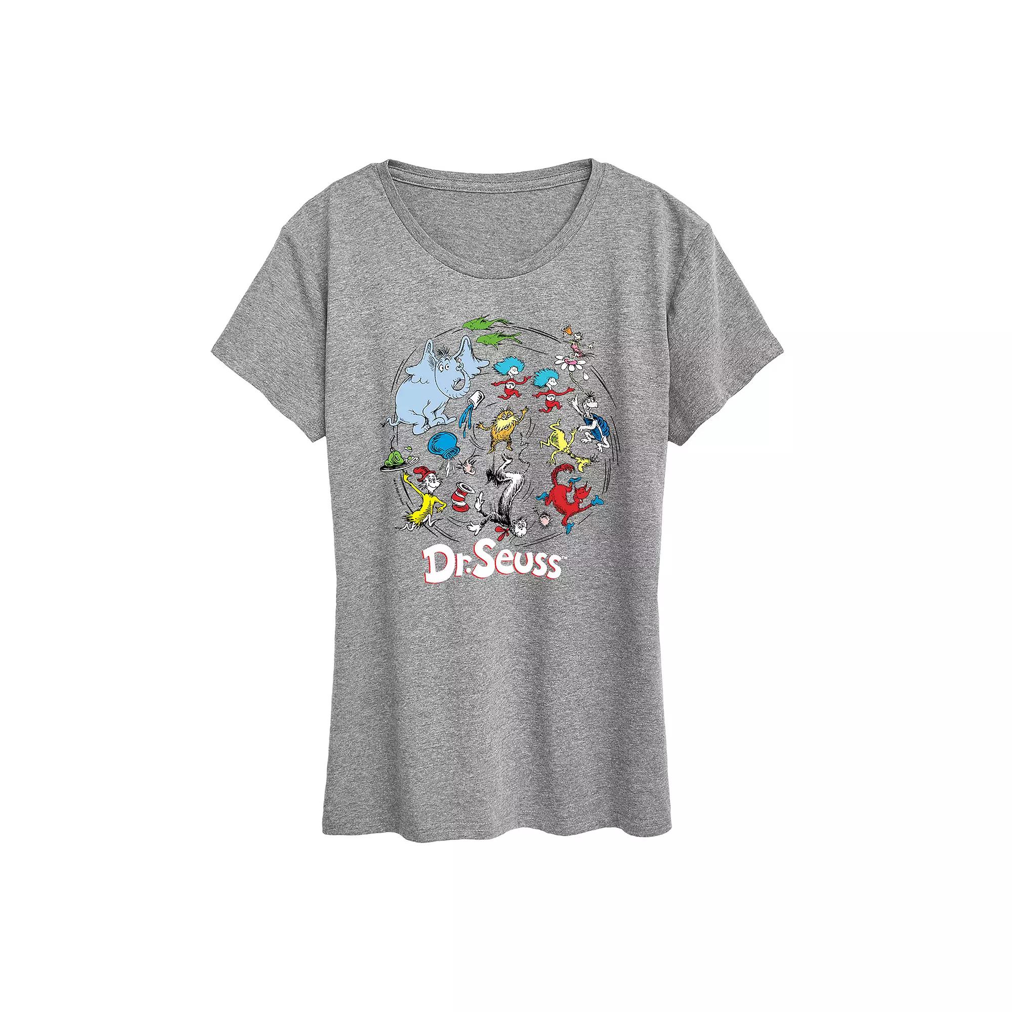 Women's Dr. Seuss Pattern Graphic Tee, Girl's,  Product Image