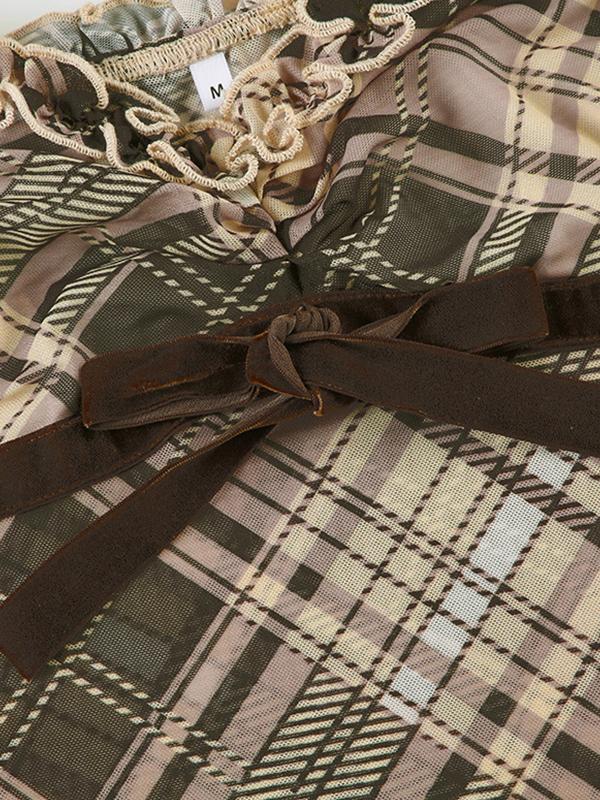 Gingham Short Sleeve Tee Product Image