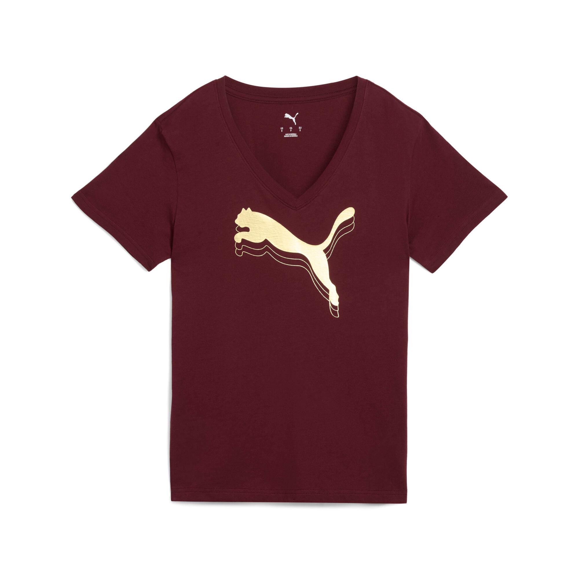 ESS METALLIC V-Neck Tee Women Product Image