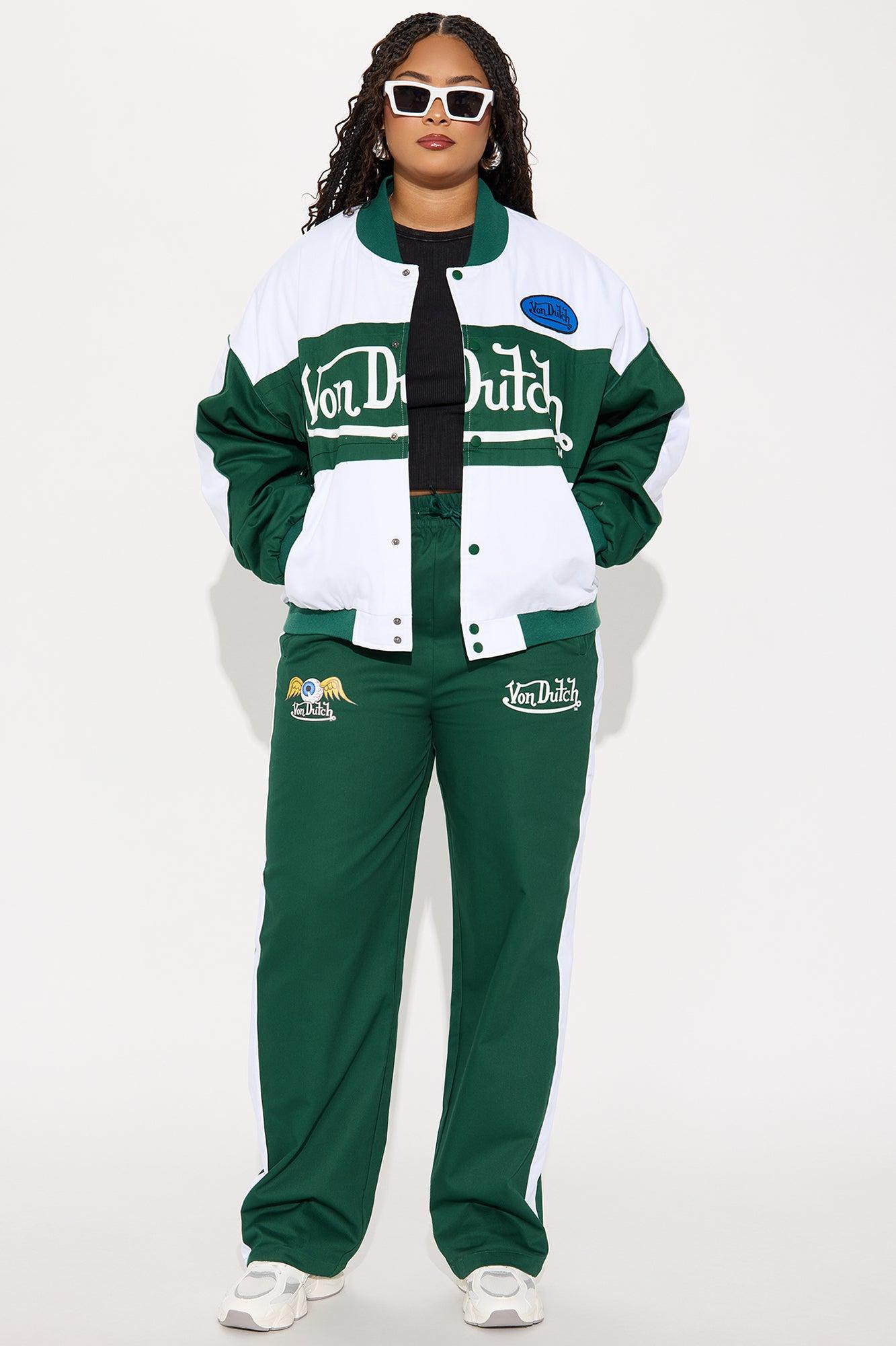 Von Dutch Bomber Jacket - Hunter Green Product Image