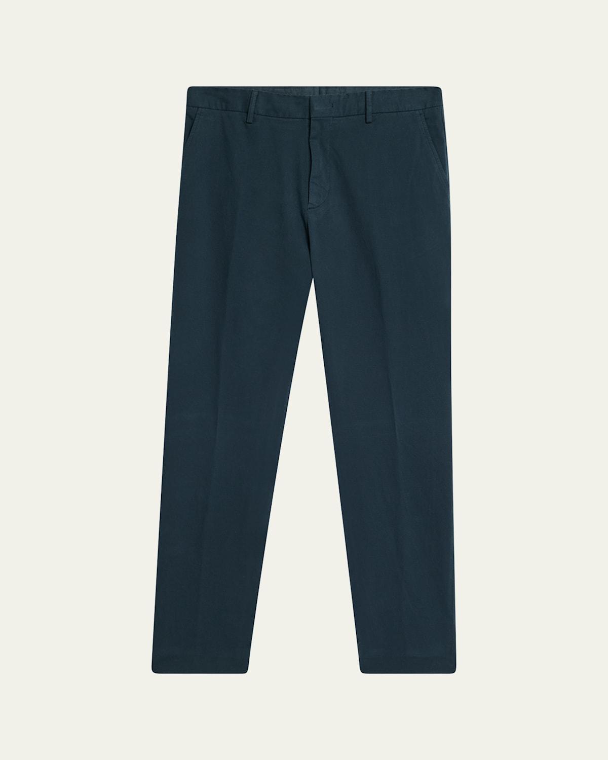 Men's Straight Fit Flat-Front Pants Product Image