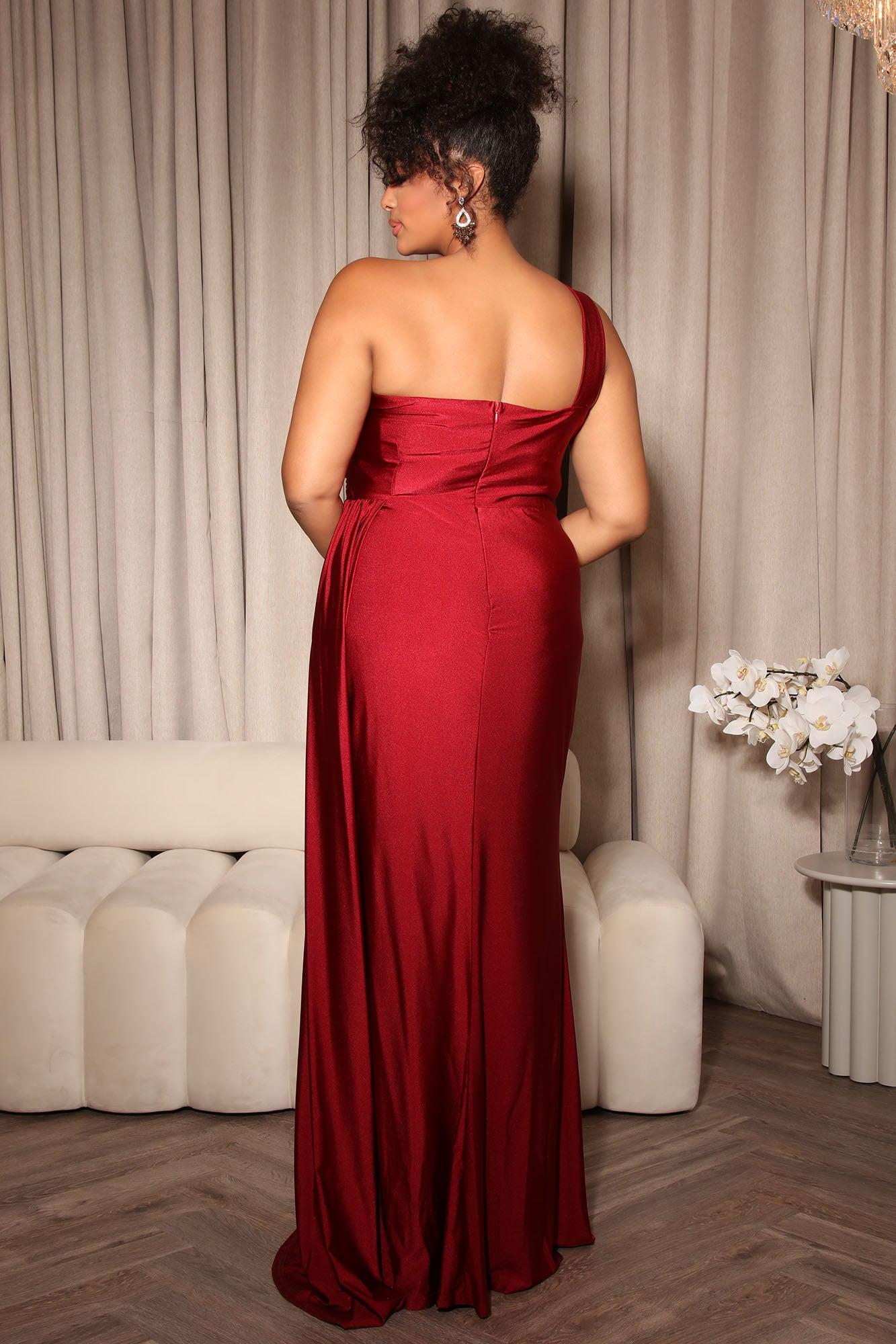 Diamonds Are Forever Gown - Burgundy Product Image