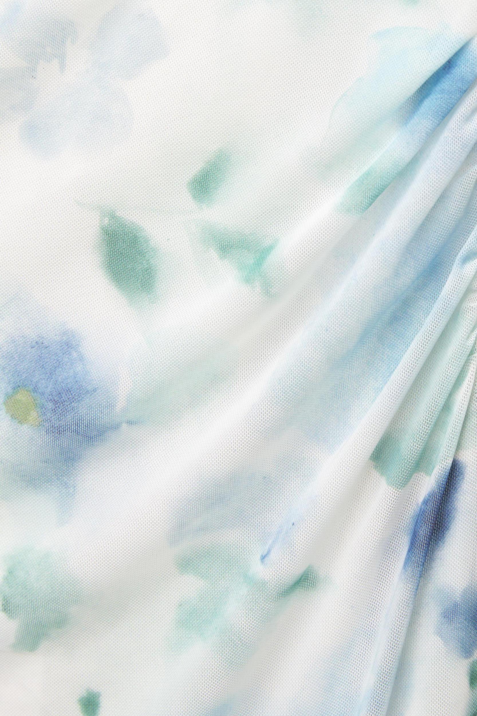 Blue floral midi dress Product Image