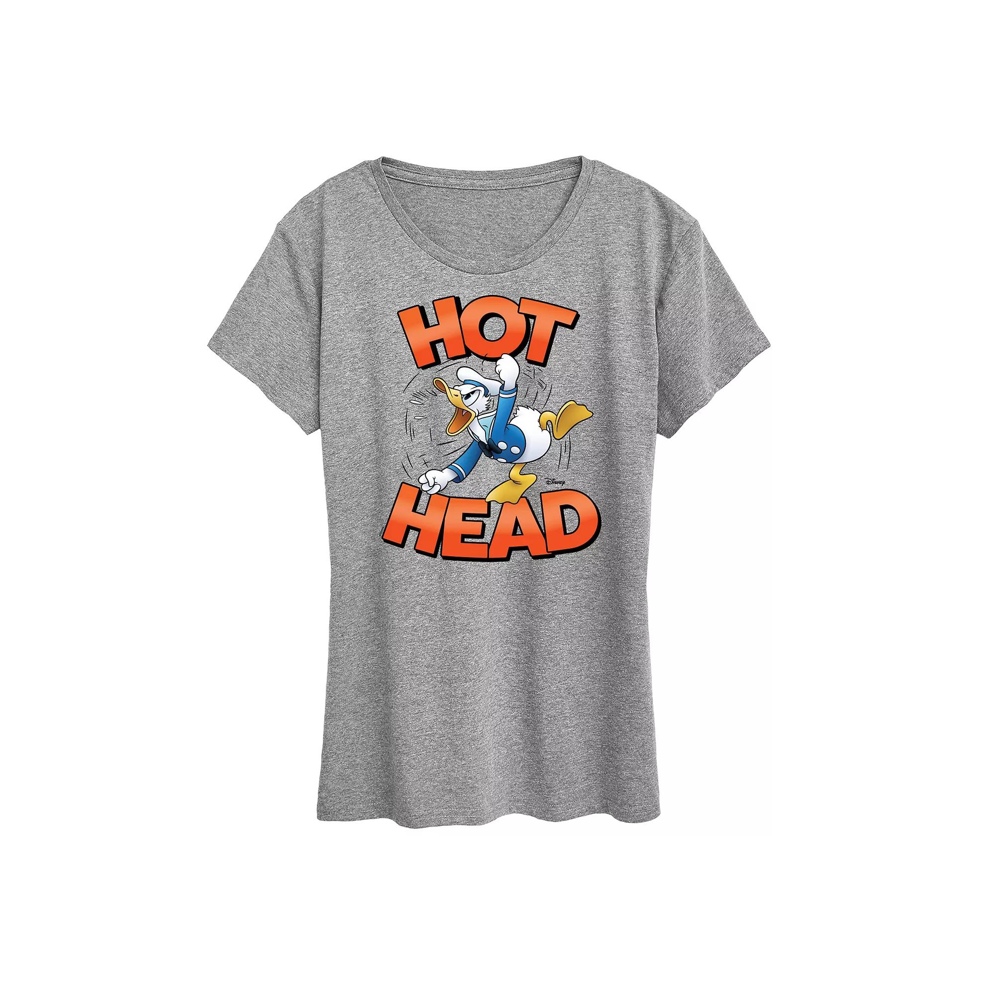 Disney's Donald Duck Women's Hot Head Graphic Tee,  Product Image