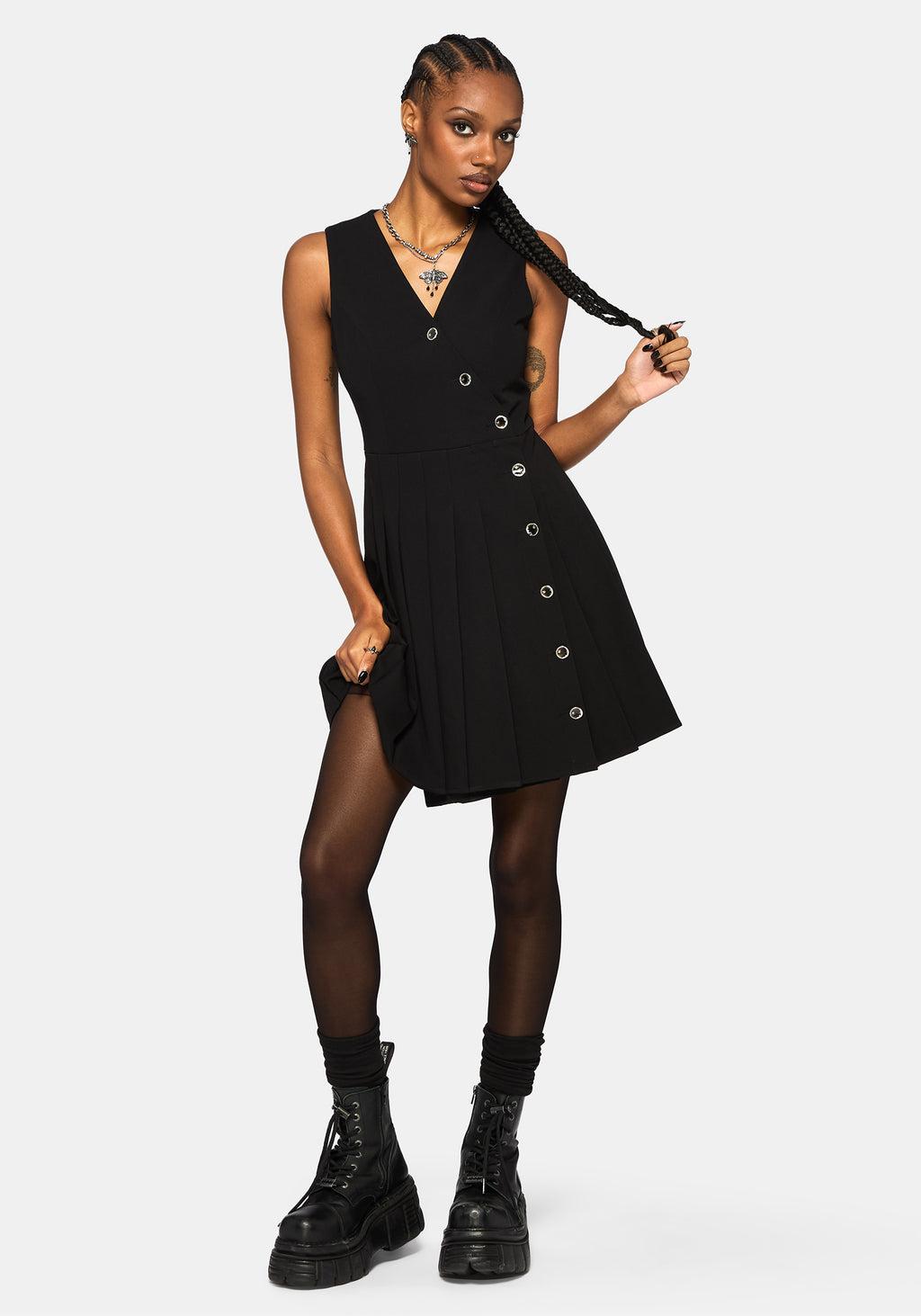 Moonage Asymmetric Sleeveless Mini Dress Product Image