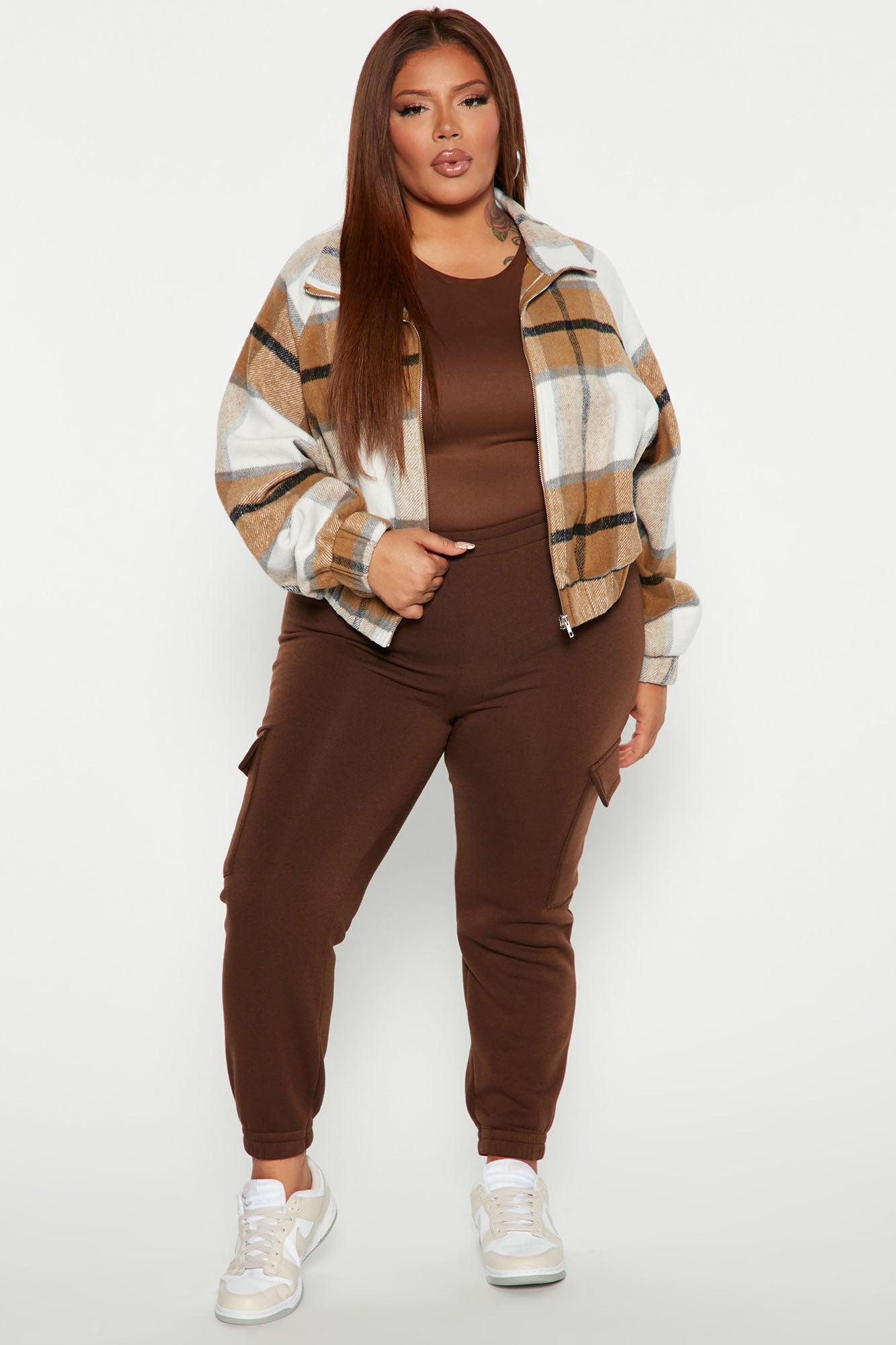 Let's Relax Jogger Sweatpants - Chocolate Product Image