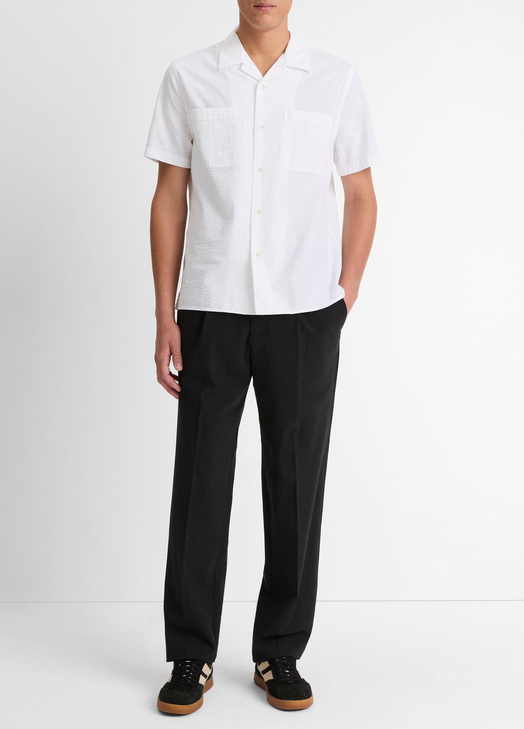 Italian Cotton Seersucker Shirt Product Image