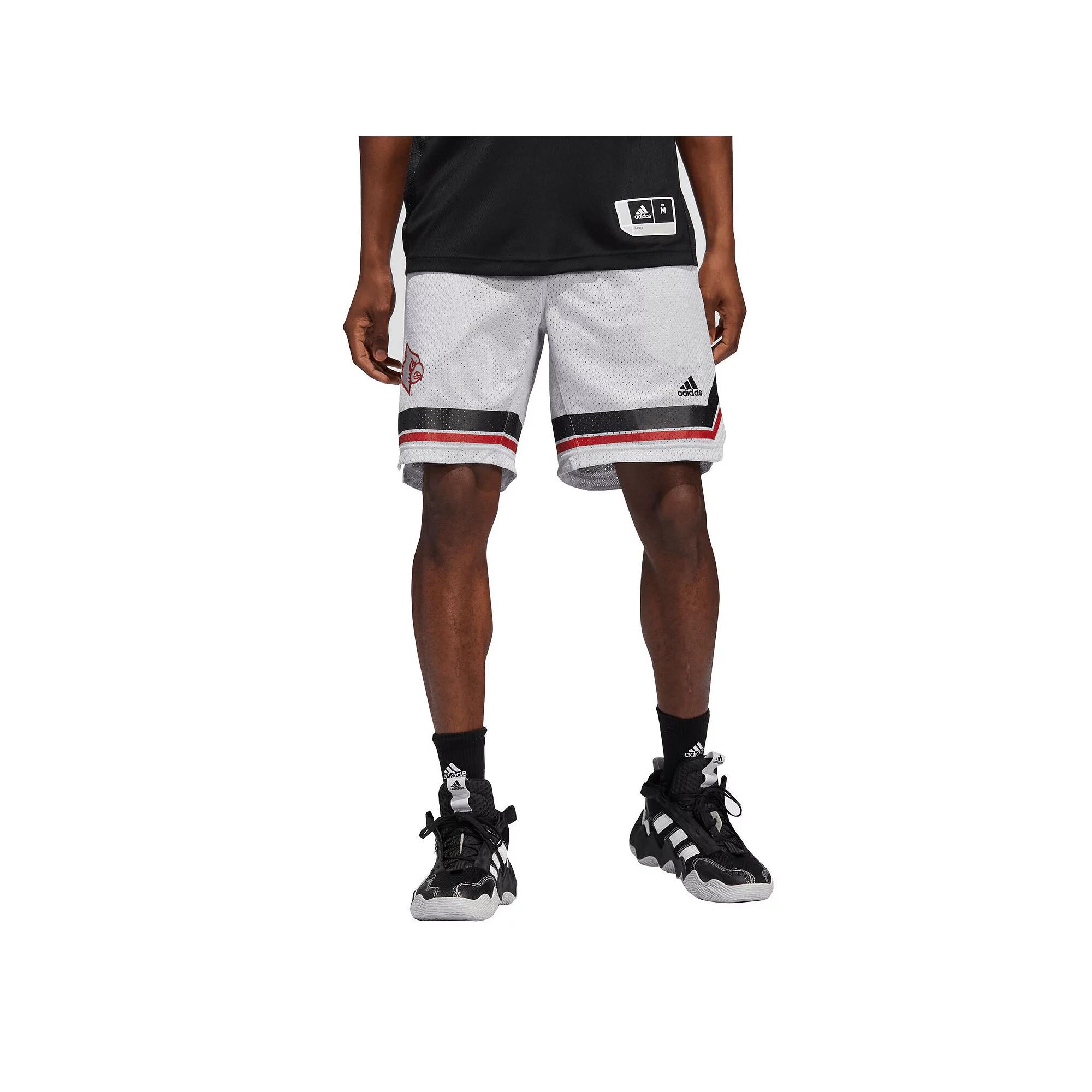 Men's adidas Gray Louisville Cardinals Swingman AEROREADY Basketball Shorts, Size: Large, Grey Product Image