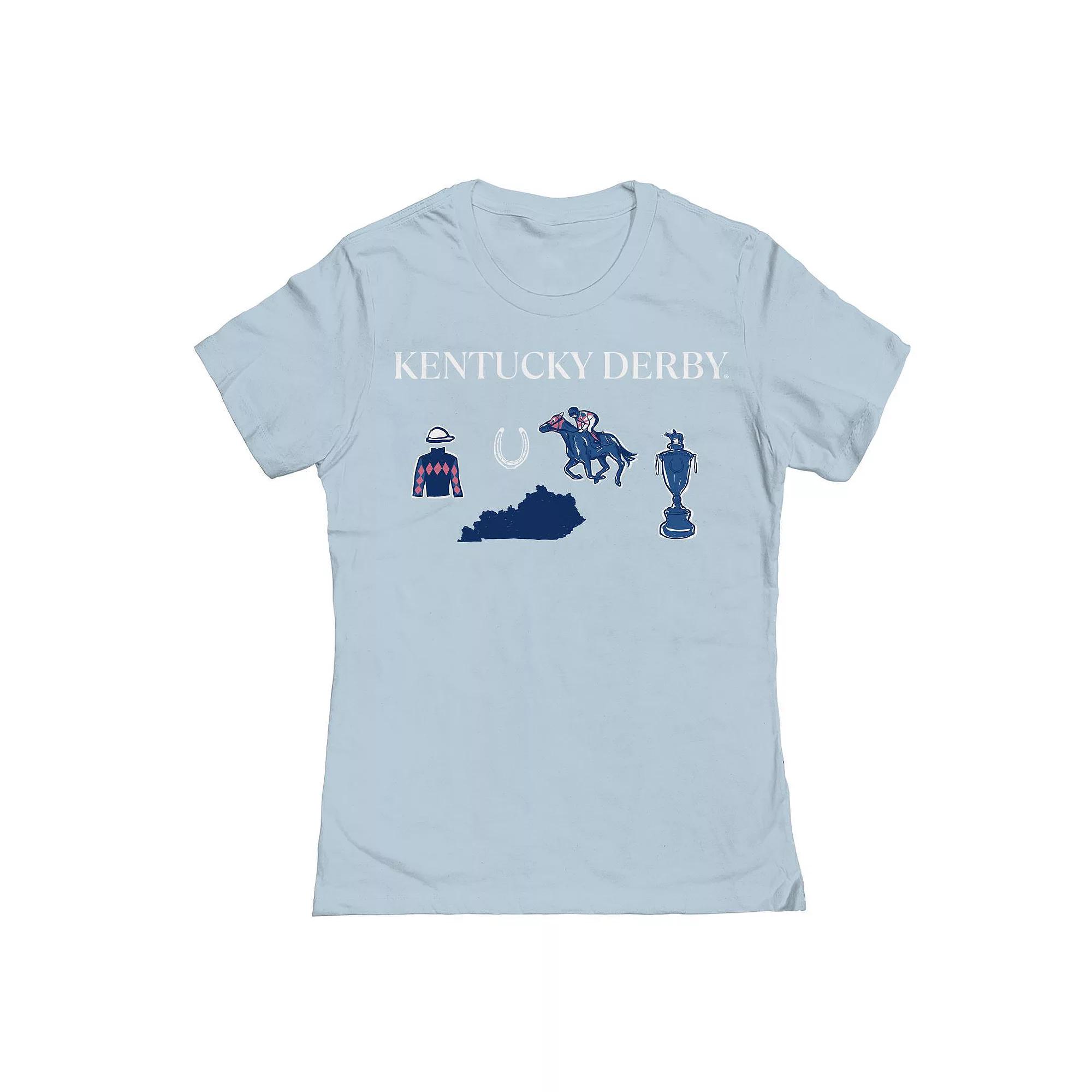 Juniors' Kentucky Derby Horizontal Graphic Tee, Women's,  Product Image