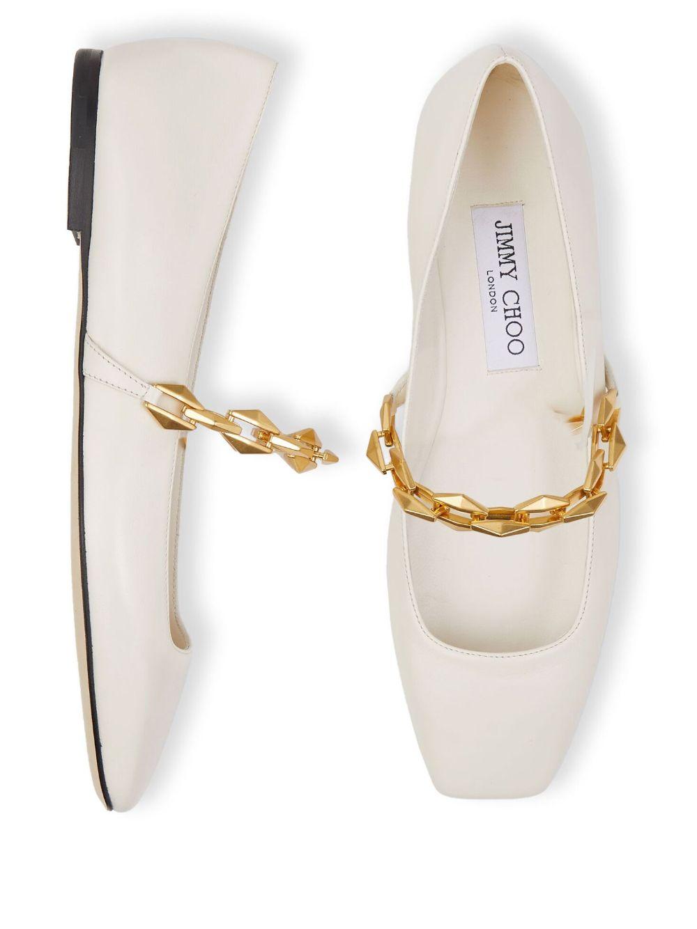 Diamond Tilda leather ballerina shoes Product Image