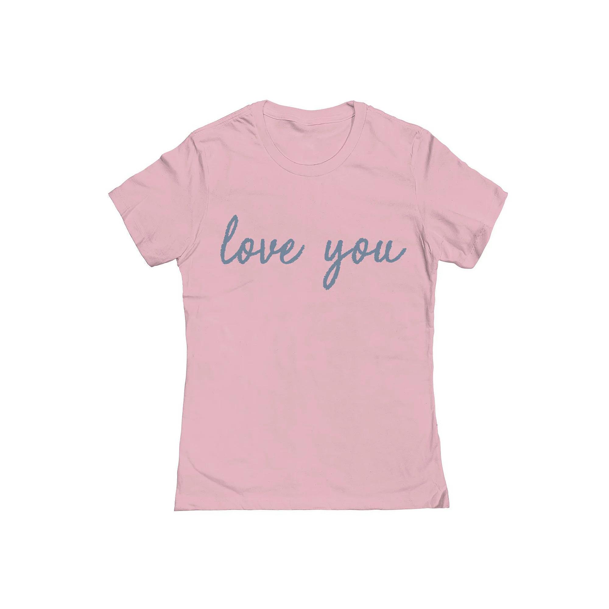 Junior's Grayson Threads The Label Love You Valentine's Day Graphic Tee, Women's,  Product Image