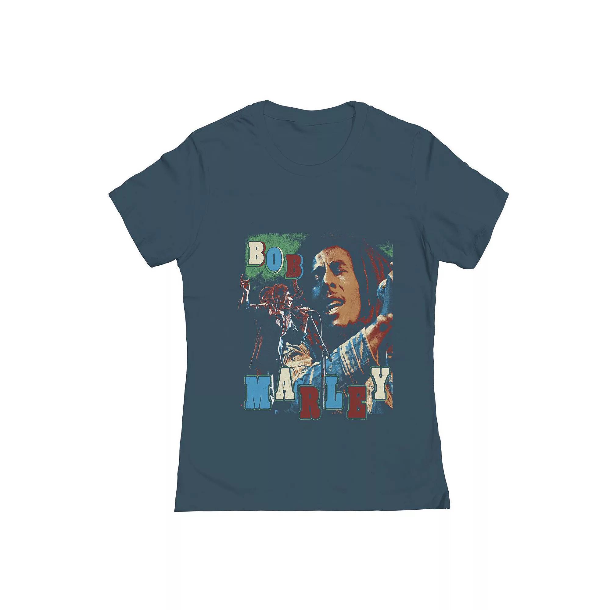 Junior's Bob Marley Rootsrock Graphic Tee, Women's,  Product Image