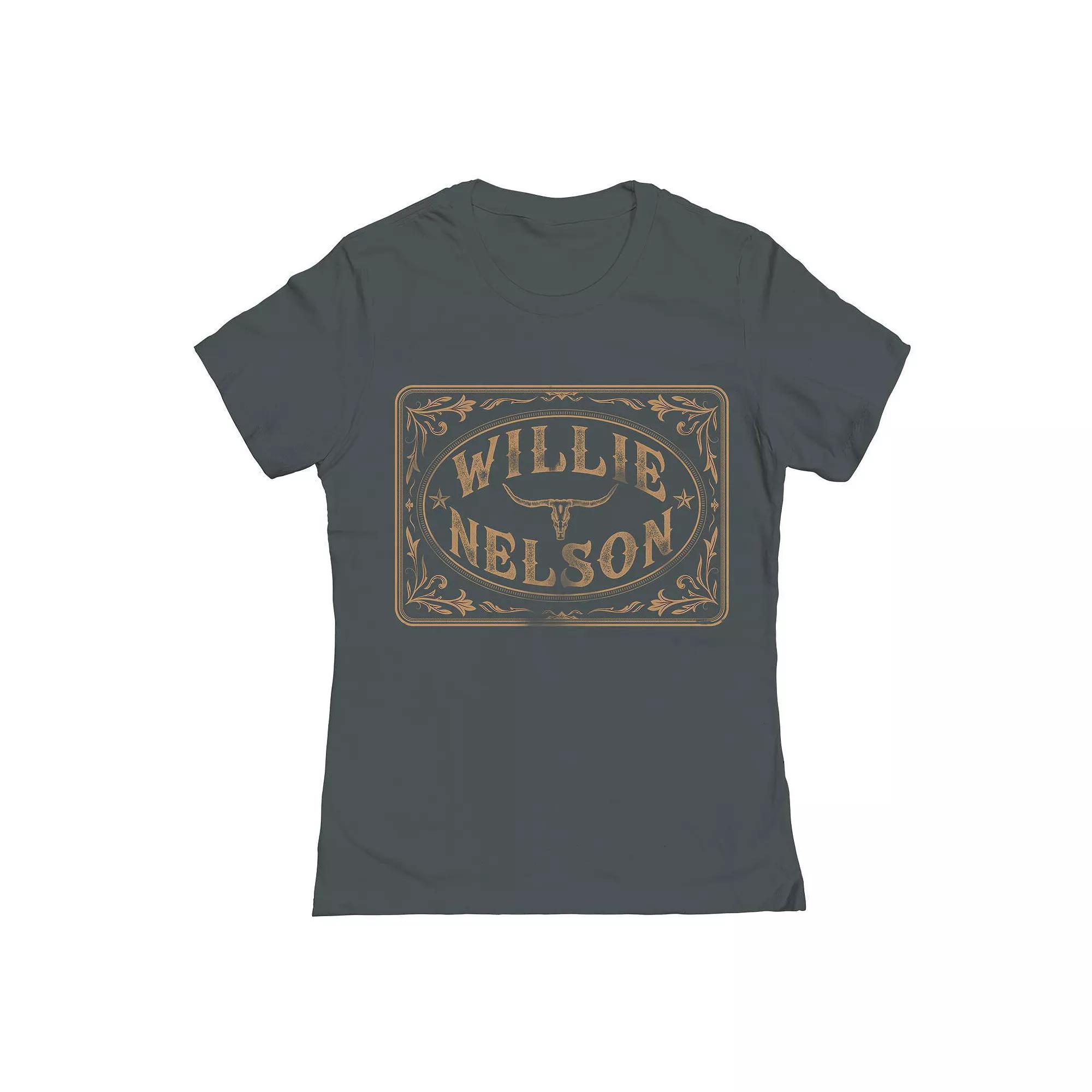 Junior's Willie Nelson Western Badge Graphic Tee, Women's,  Product Image
