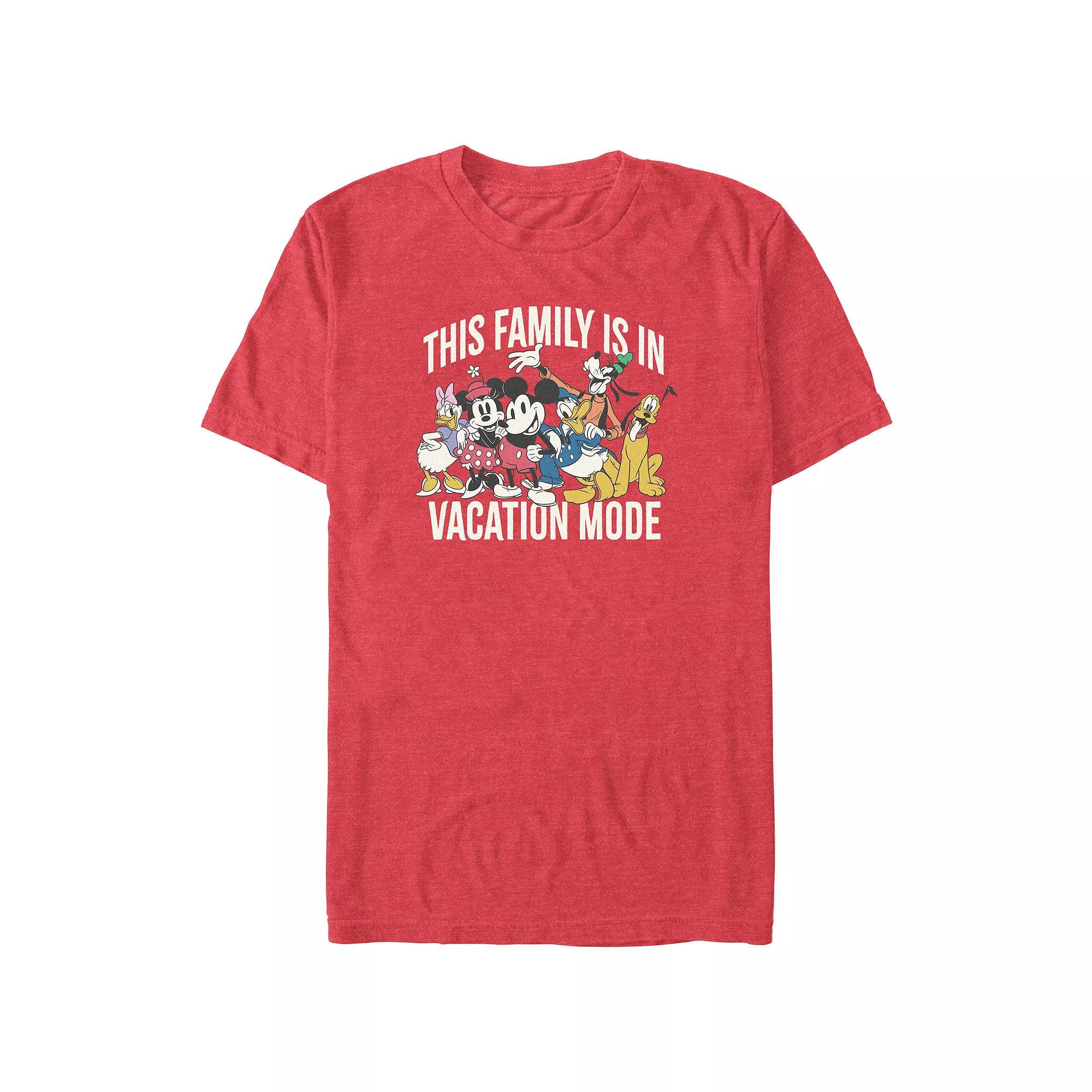 Disney's Mickey Mouse And Friends Vacation Mode Big & Tall Graphic Tee, Men's,  Product Image