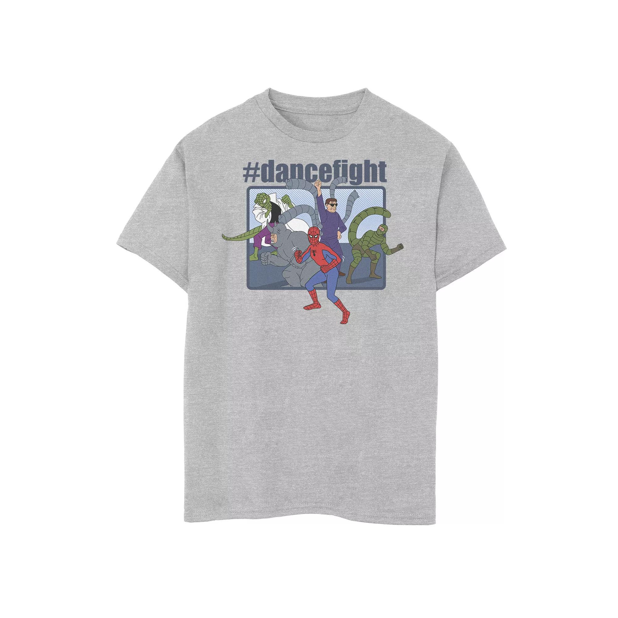 Boys 8-20 Marvel Spider-Man And Villains #dancefight Portrait Panel Graphic Tee, Boy's,  Product Image