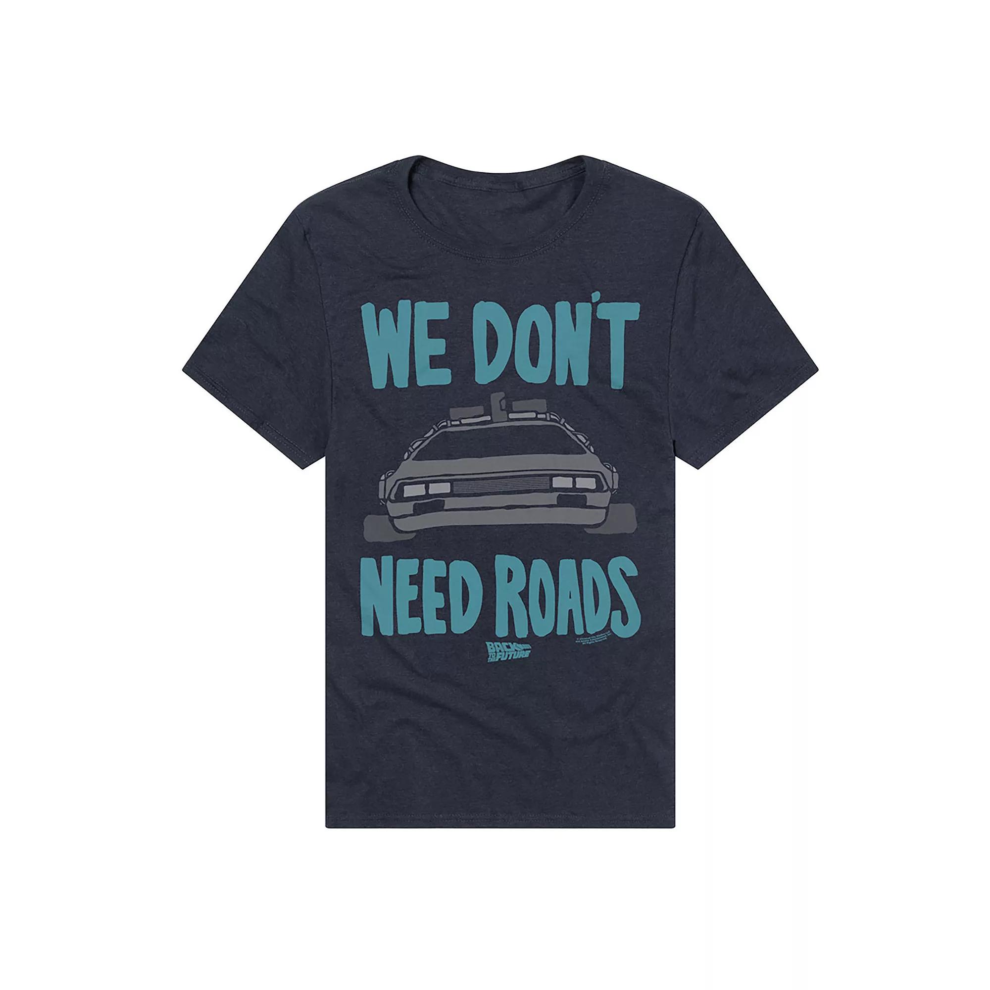 Men's Back To The Future No Roads Needed T-Shirt,  Product Image