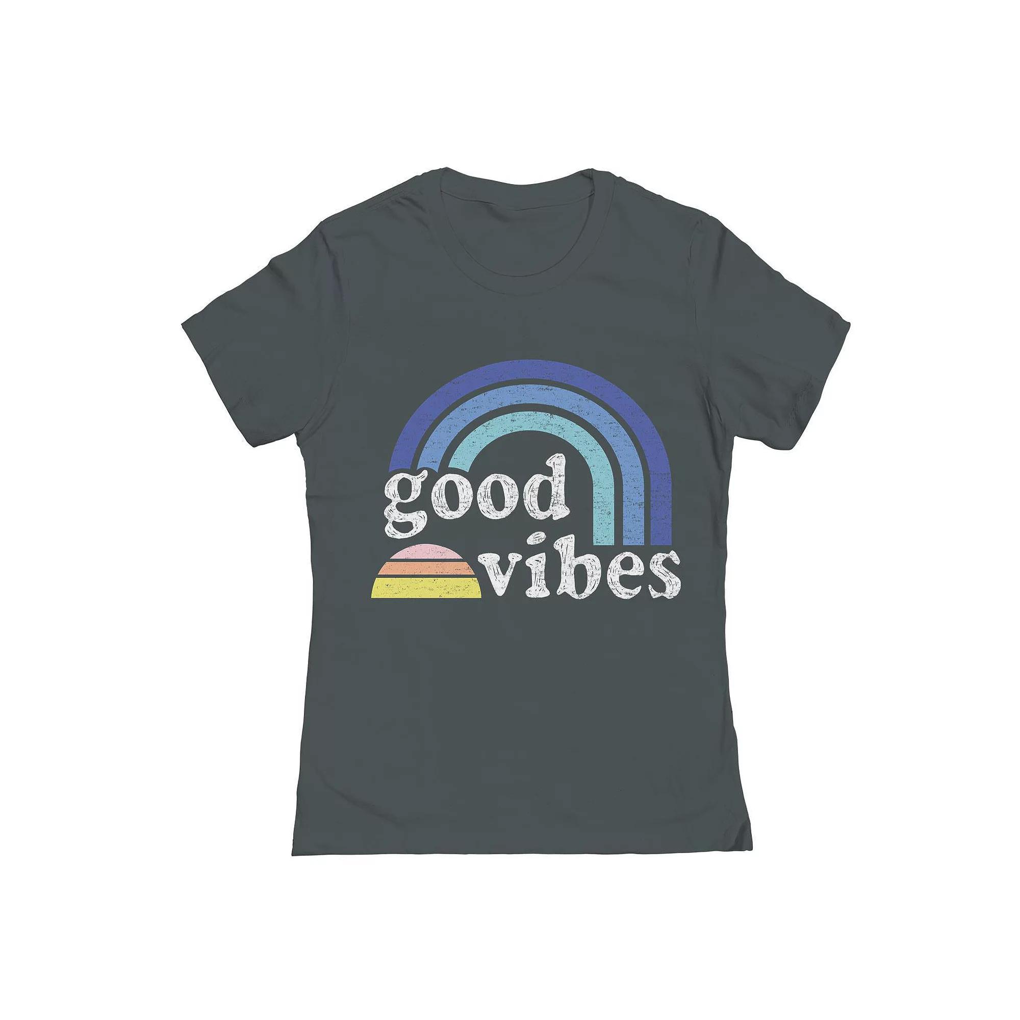 Juniors' Grayson Threads The Label Rainbow Vibes Graphic Tee, Girl's,  Product Image