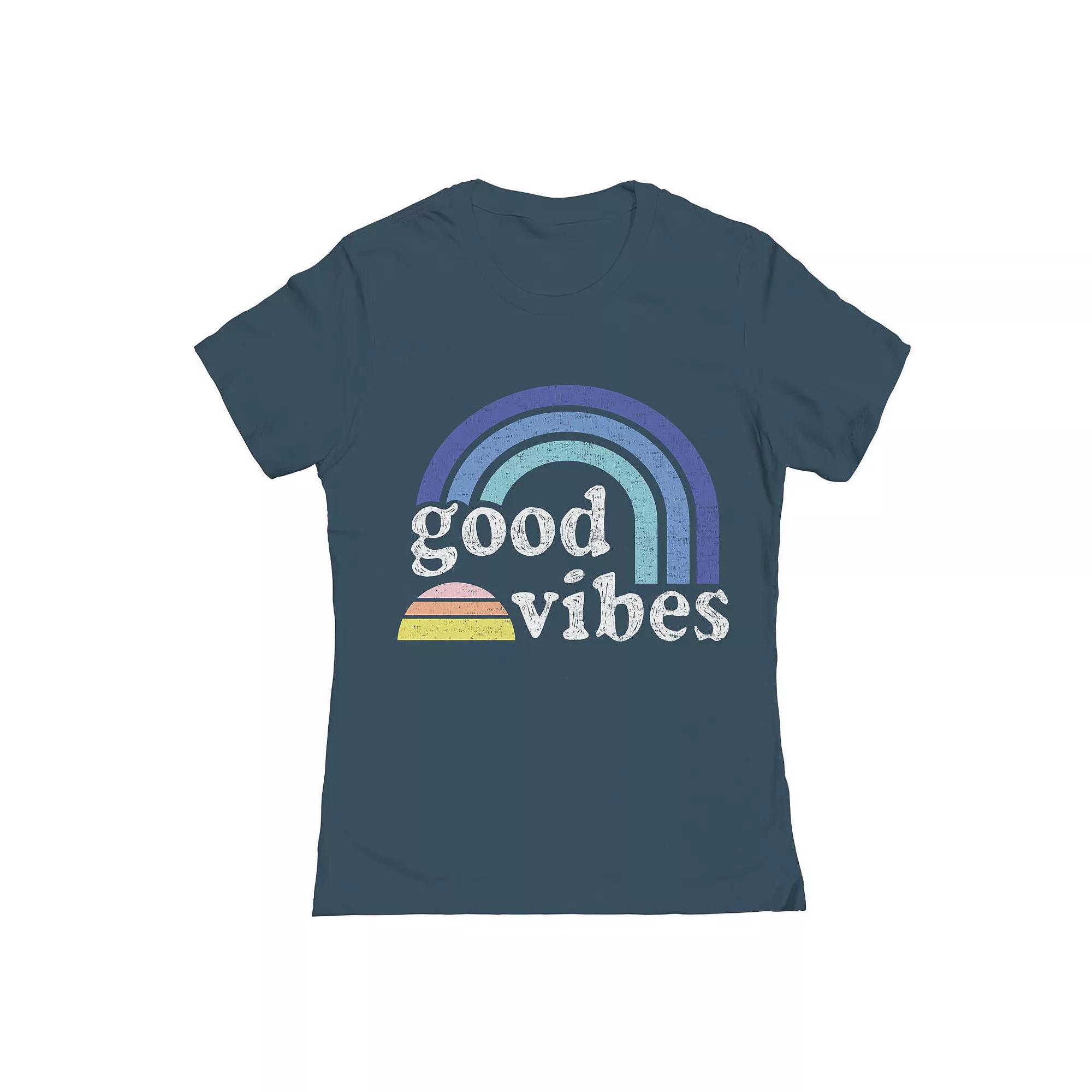 Juniors' Grayson Threads The Label Rainbow Vibes Graphic Tee, Girl's,  Product Image