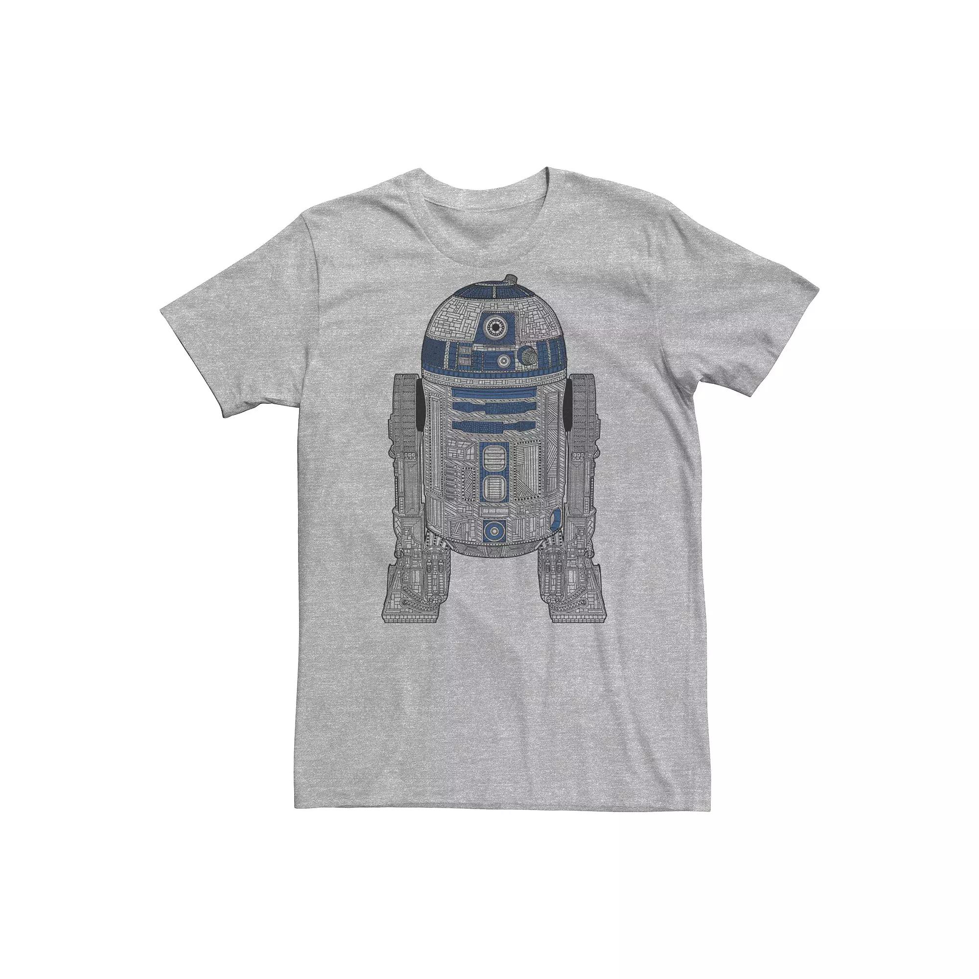 Men's Star Wars R2-D2 Line Art Fill Graphic Tee,  Product Image