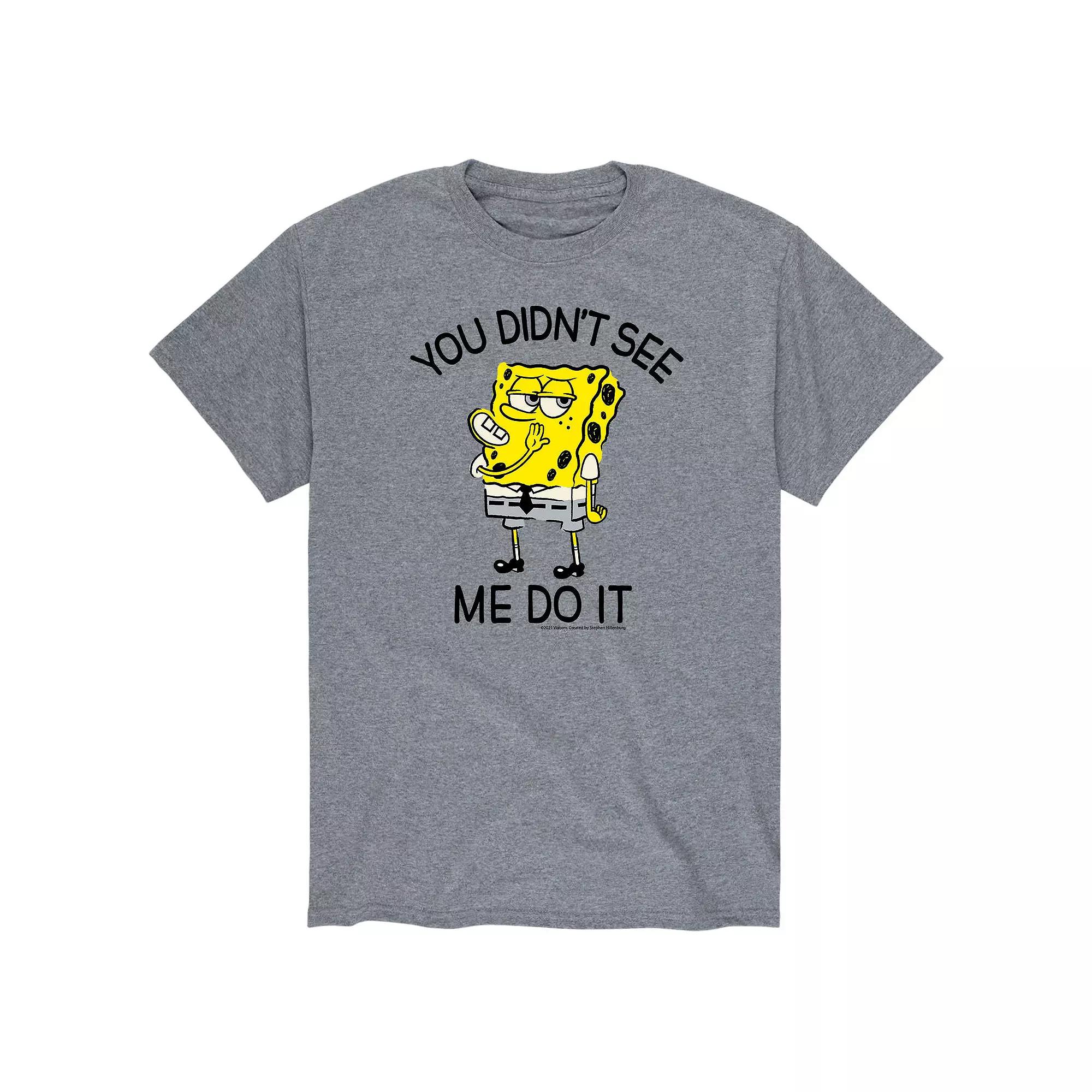 Men's SpongeBob Didn't See Tee,  Product Image