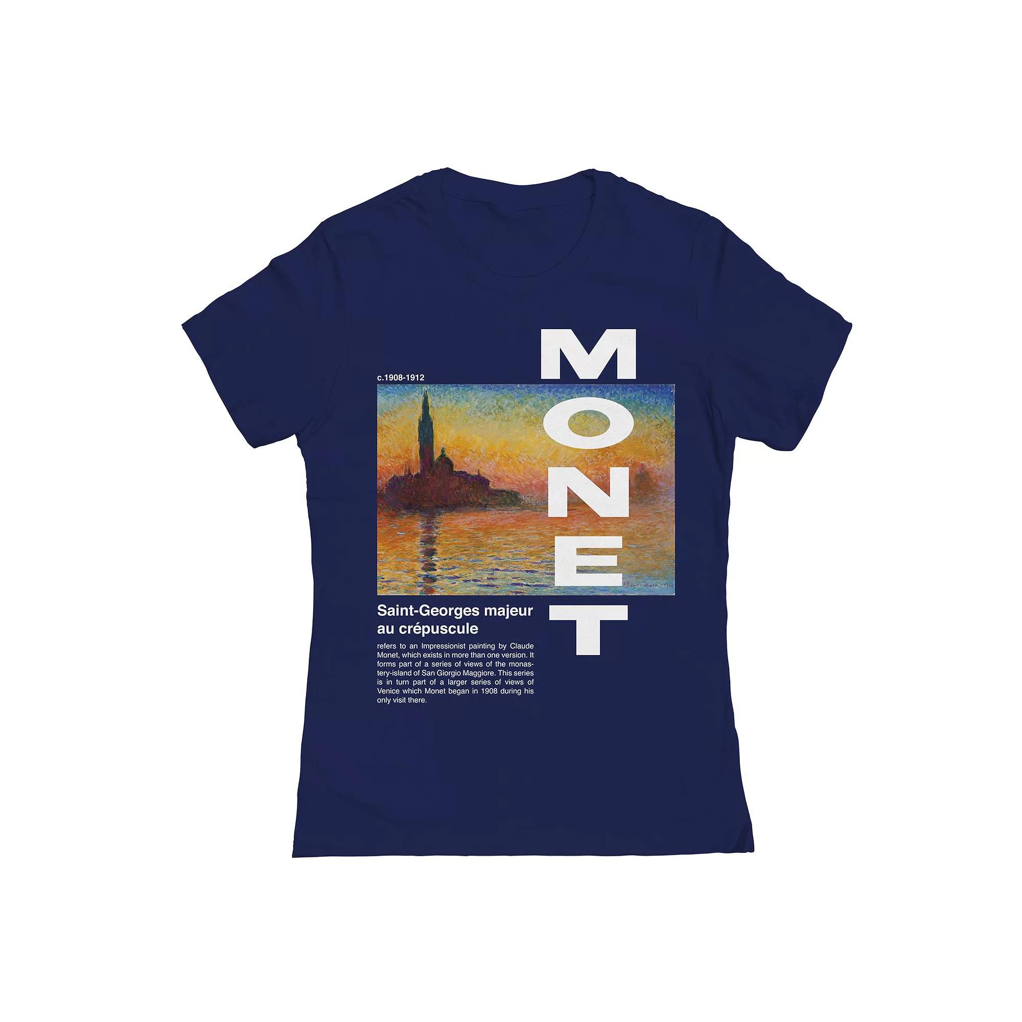 Junior's Saint-Georges Majeur Au Crepuscule Womens Graphic Tee, Girl's, Size: Large, Blue Product Image