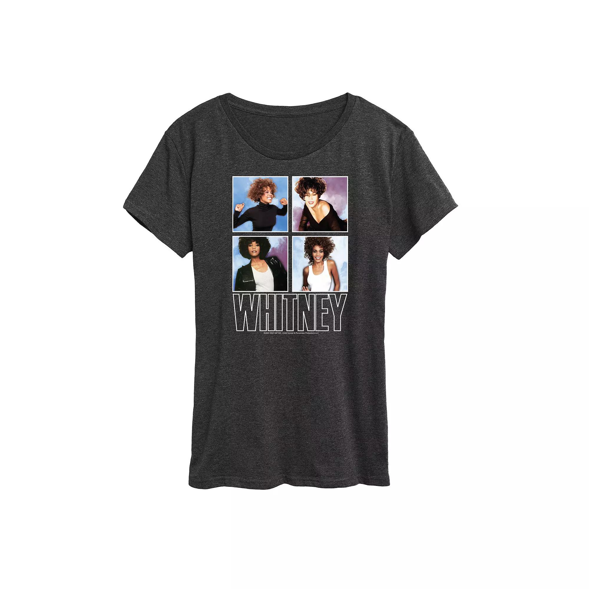 Women's Whitney Houston Grid Graphic Tee,  Product Image