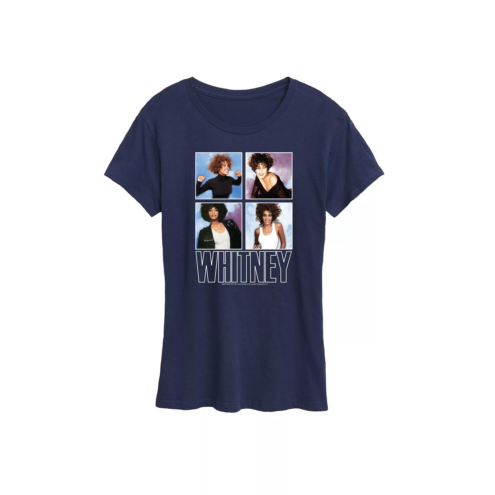 Women's Whitney Houston Grid Graphic Tee,  Product Image
