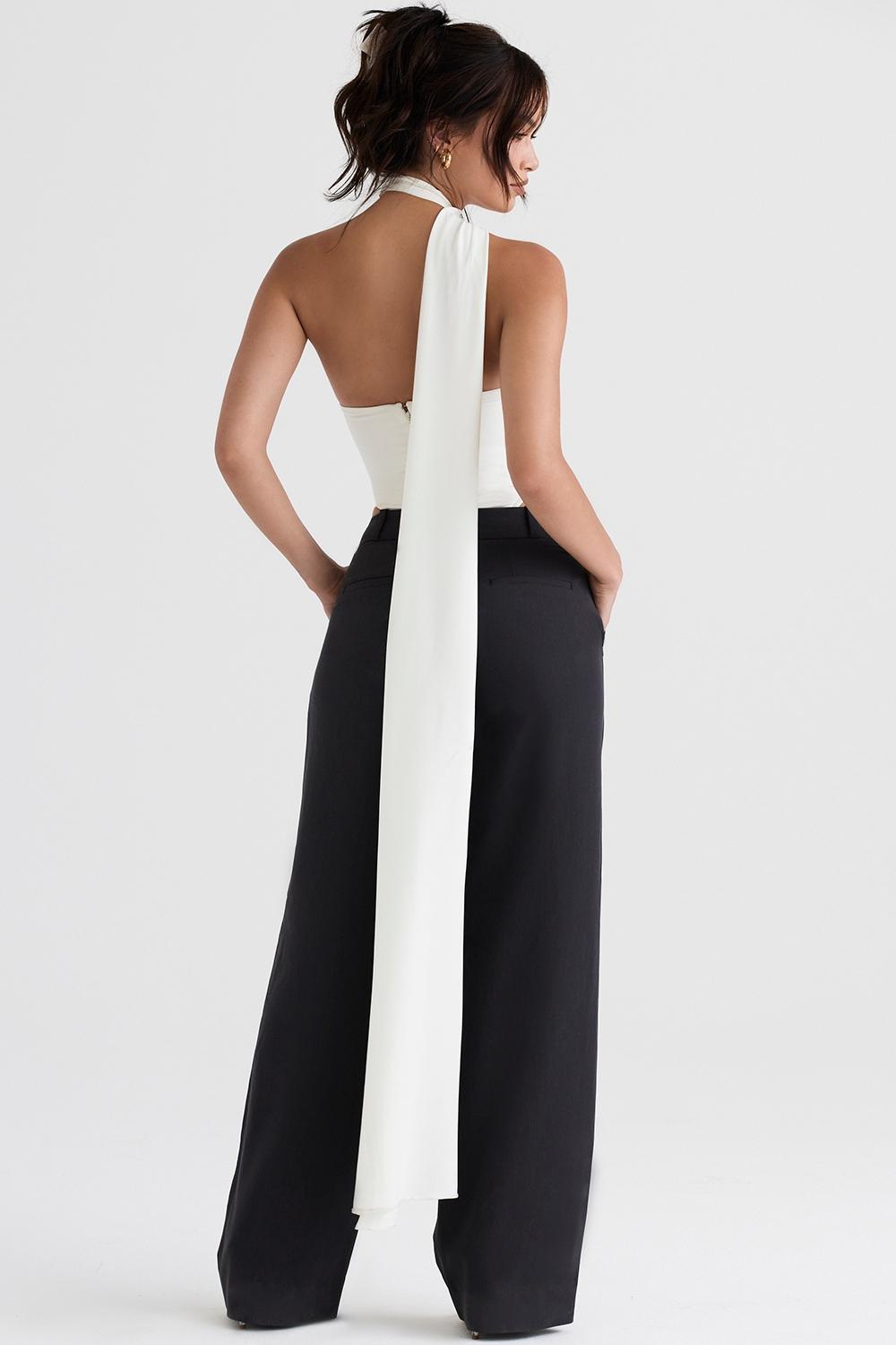 Cameron  grey loose fit trousers Product Image