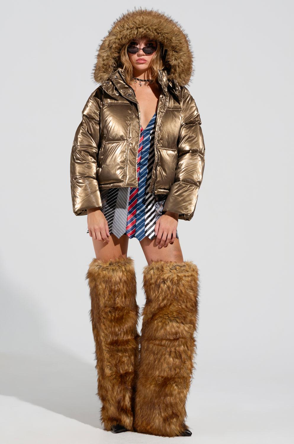 CAPRI FUR TRIM PUFFER Product Image