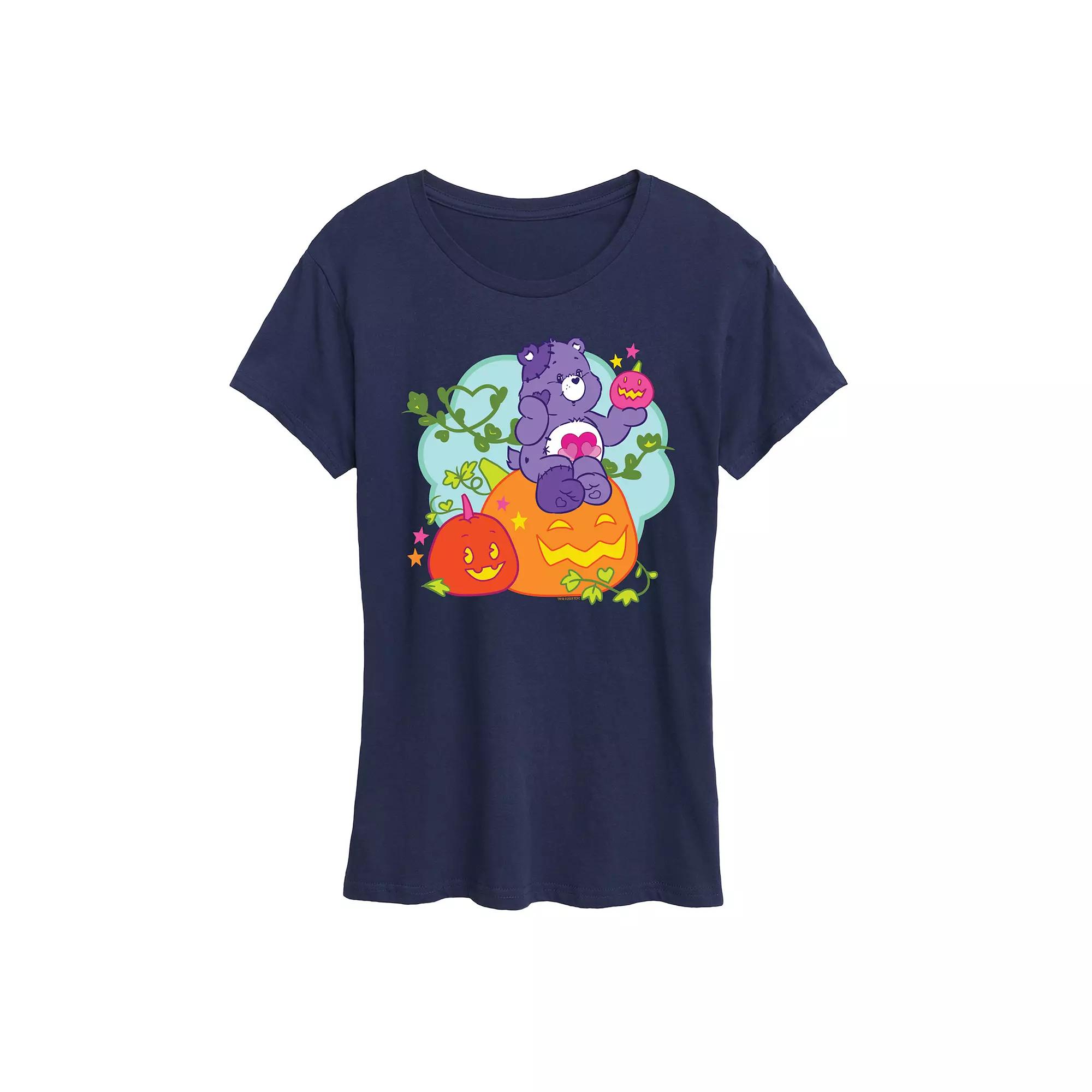 Women's Care Bears Halloween Pumpkin Graphic Tee, Girl's,  Product Image