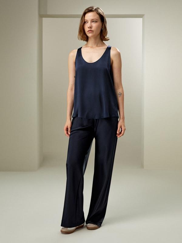 LILYSILK Silk Tank - Womens - Natural White Pure Silk - Cool A-Line Camisole XL Product Image