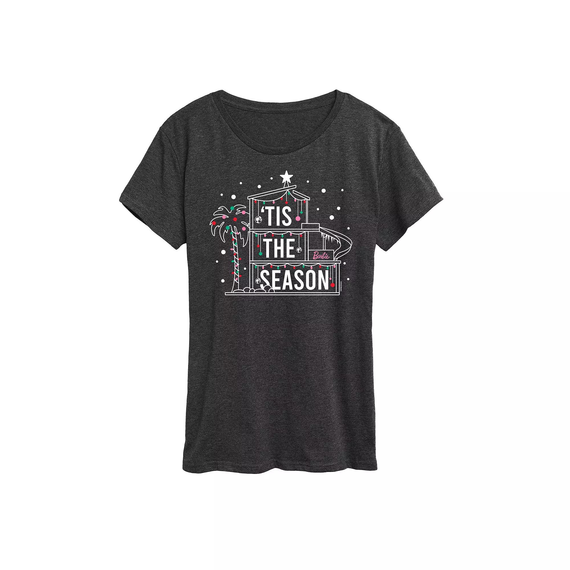 Women's Barbie® 'Tis The Season Dreamhouse Graphic Tee, Girl's,  Product Image