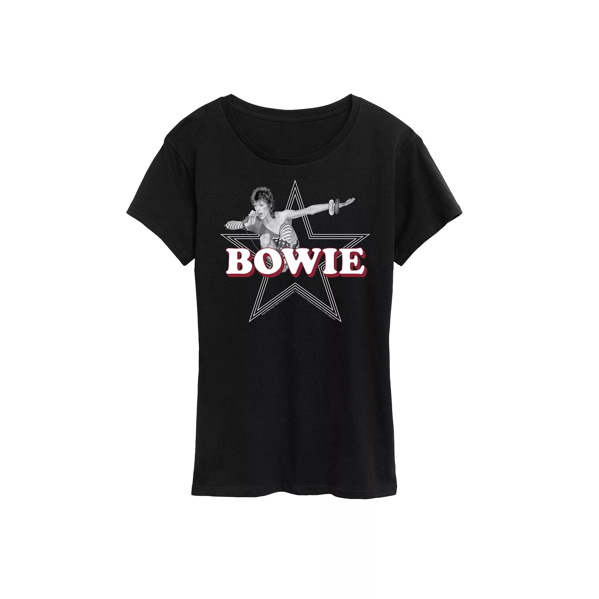 Women's Bowie Logo Star Graphic Tee,  Product Image