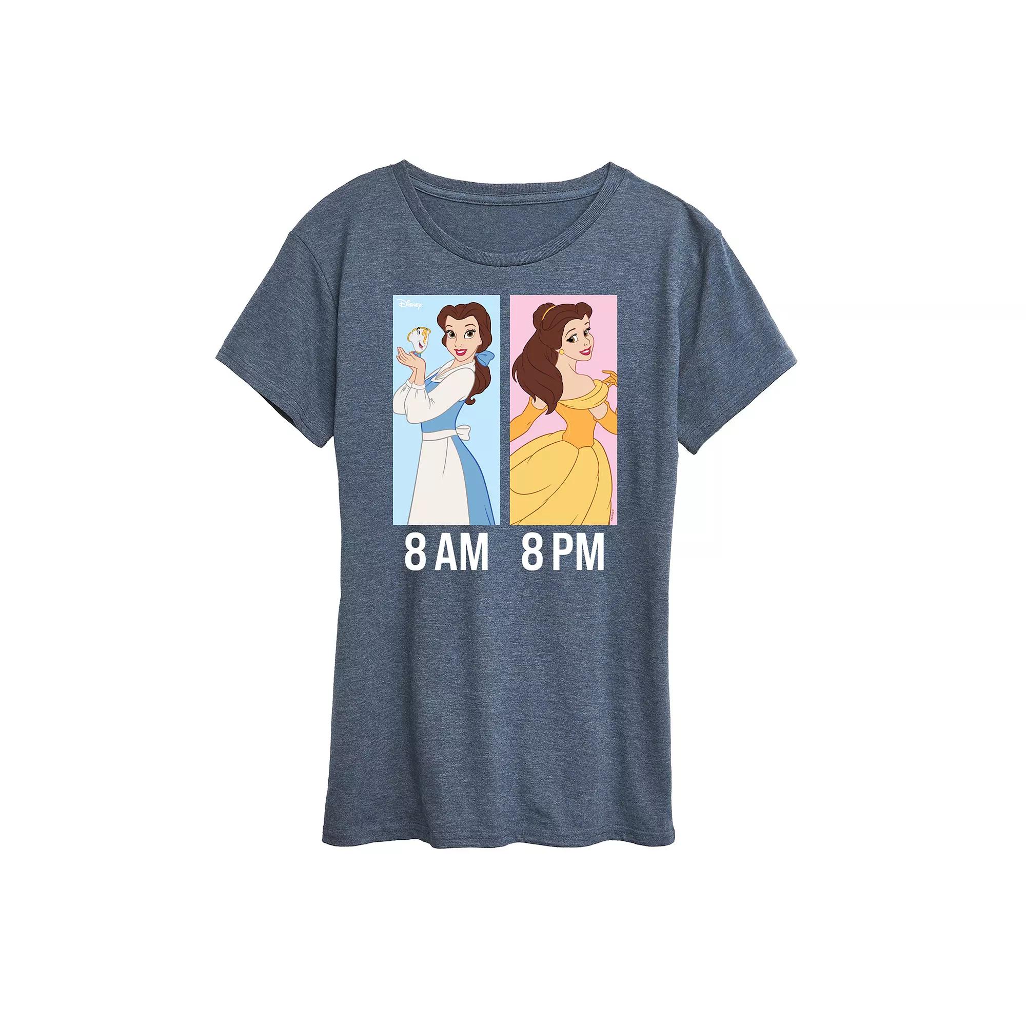 Disney Princess Belle Women's AM to PM Graphic Tee,  Product Image