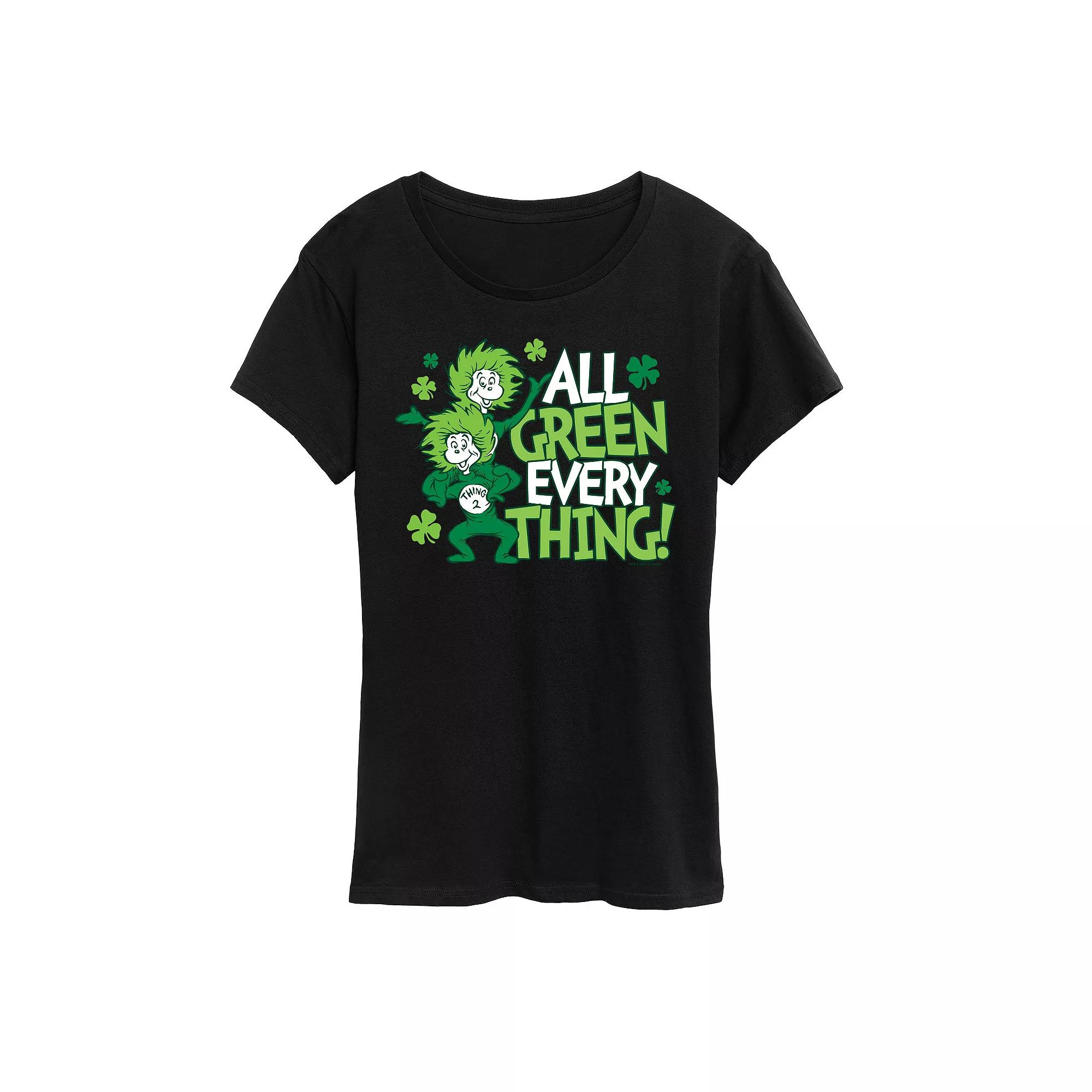 Women's Dr. Seuss Thing 1 & Thing 2 St. Patrick's Graphic Tee,  Product Image